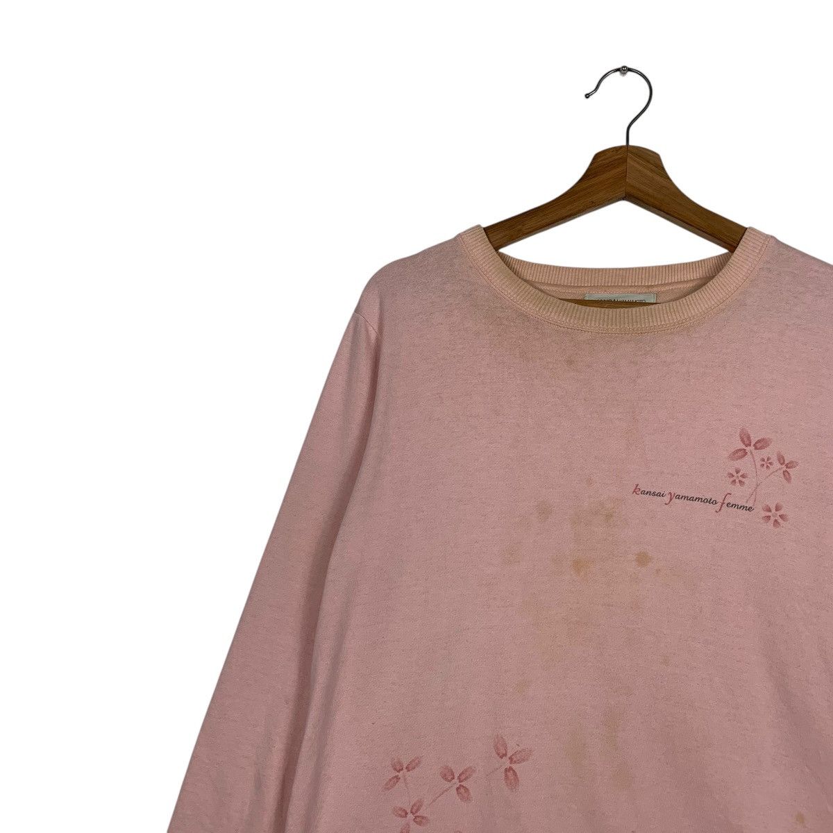 Kansai Yamamoto Kansai Yamamoto Femme Flower Design Sweatshirt Size L / US 10 / IT 46 - 6 Thumbnail