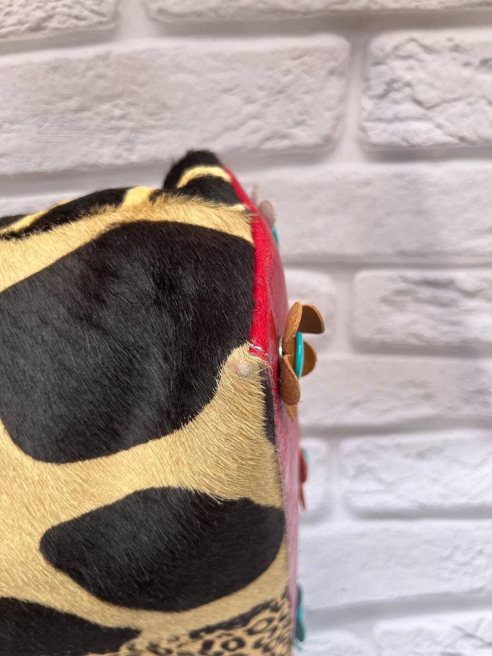 Other gabs leather bag with animal print and red leather details. Size ONE SIZE - 12 Thumbnail