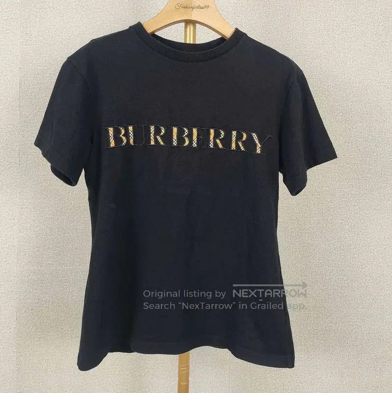 Burberry Burberry Black Cotton T-Shirt for Women. Size XXS / US 00 / IT 34 - 1 Thumbnail