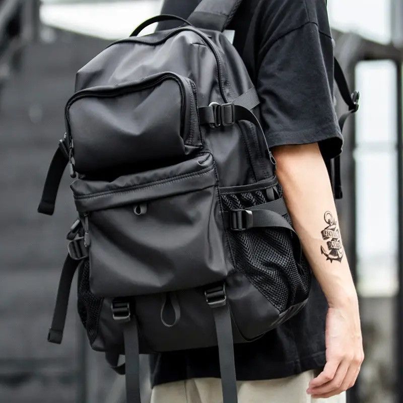 Japanese Brand Casual Street Style Backpack Large Capacity 17” Laptop Trave Size ONE SIZE - 6 Thumbnail
