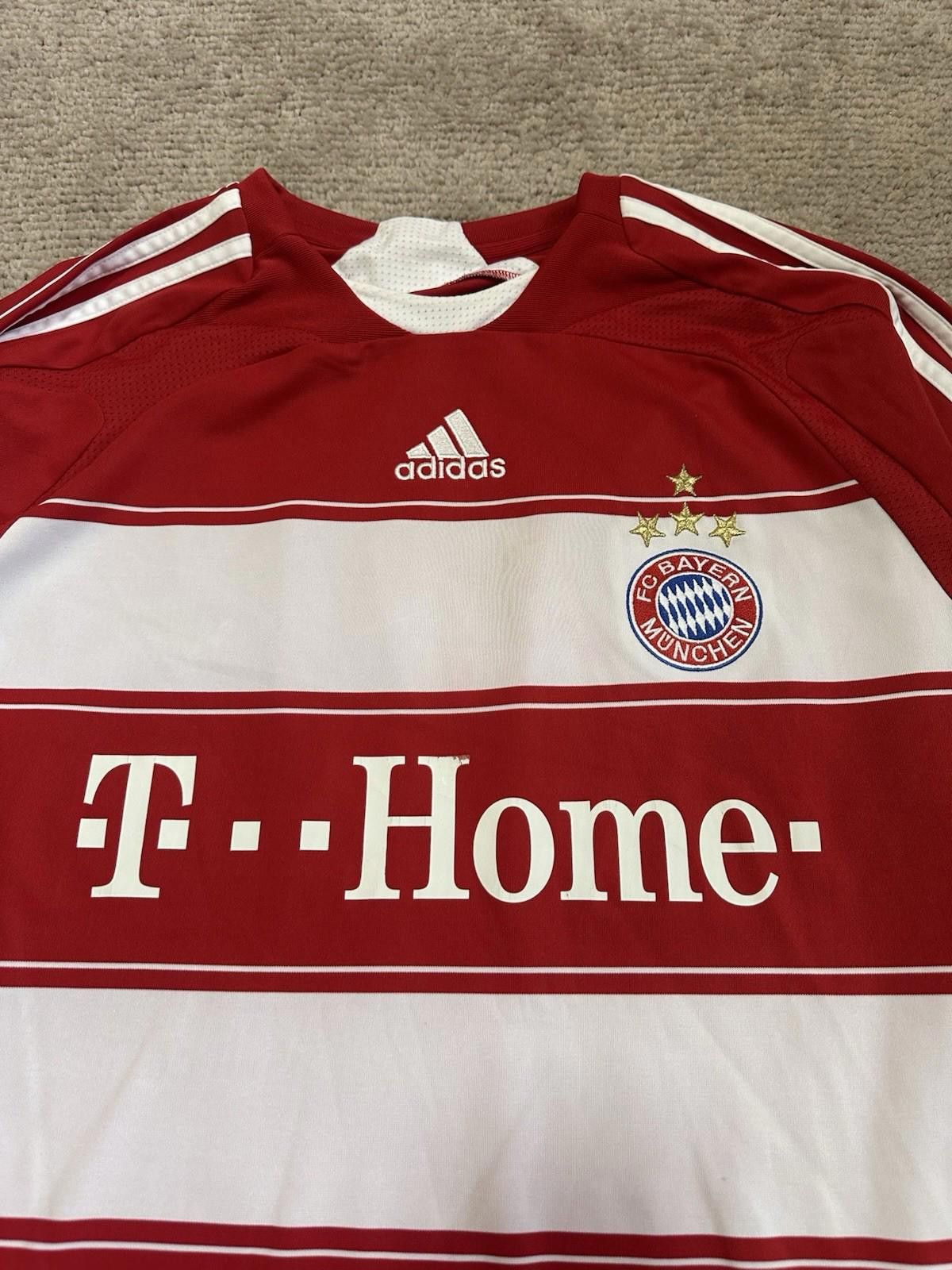 Adidas BAYERN MUNICH 2008 2009 L/SHOME FOOTBALL SHIRT SOCCER JERSEY Size US XL / EU 56 / 4 - 5 Thumbnail