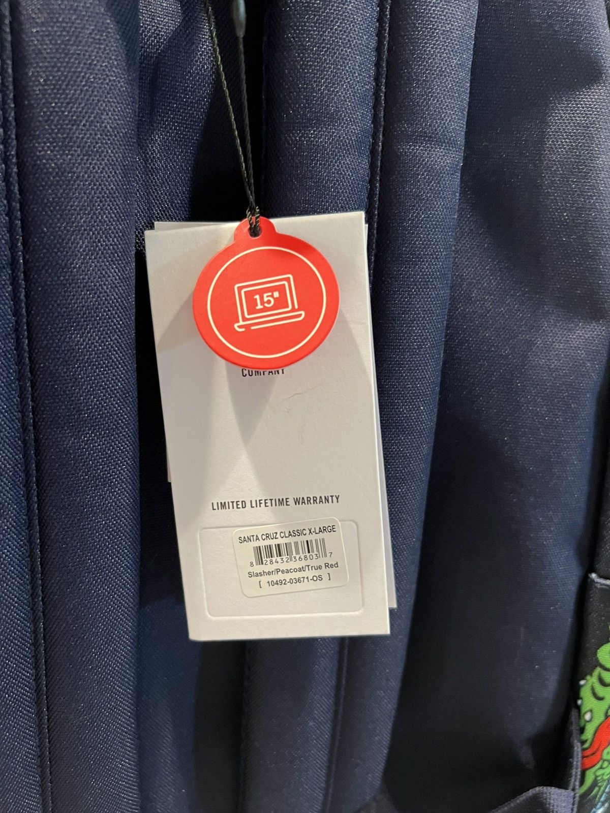 Herschel Supply Co. NWT Herschel Santa Cruz Backpack! Safety Pocket Holds 15 Inch Laptop! Size ONE SIZE - 5 Thumbnail