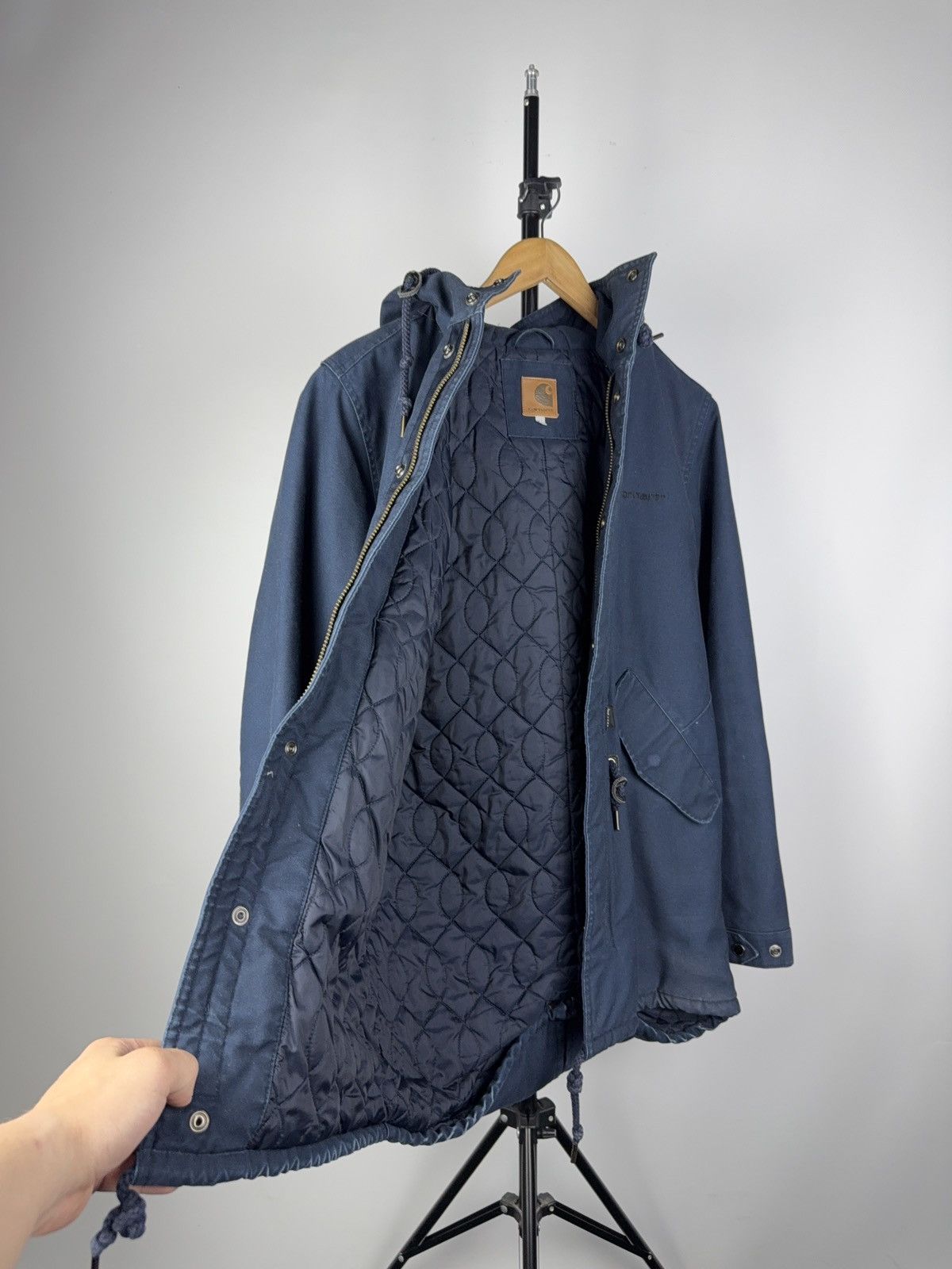 Carhartt × Vintage Vintage 00s Carhartt Clash Parka Work Jacket Size US S / EU 44-46 / 1 - 10 Thumbnail