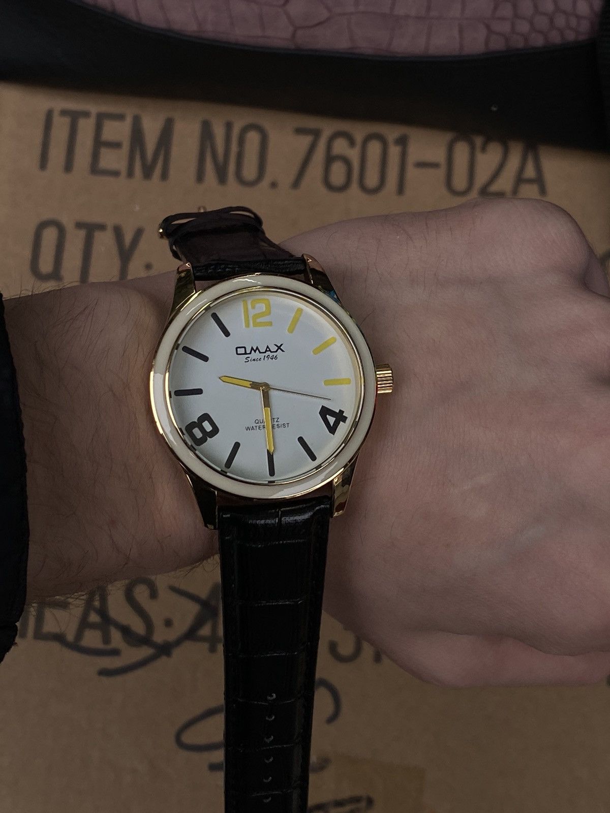 Vintage Omax Classic White Dial Watch - Japanese Brand Size ONE SIZE - 6 Thumbnail