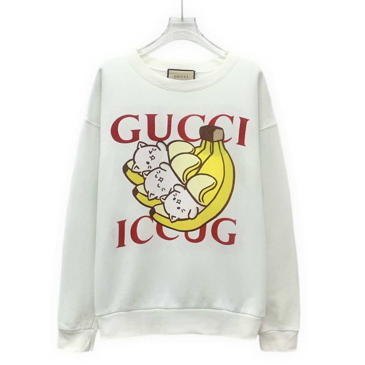 Gucci Gucci Cat & Banana Printed Long Sleeve Sweatshirt K26WX Size XS / US 0-2 / IT 36-38 - 1 Thumbnail