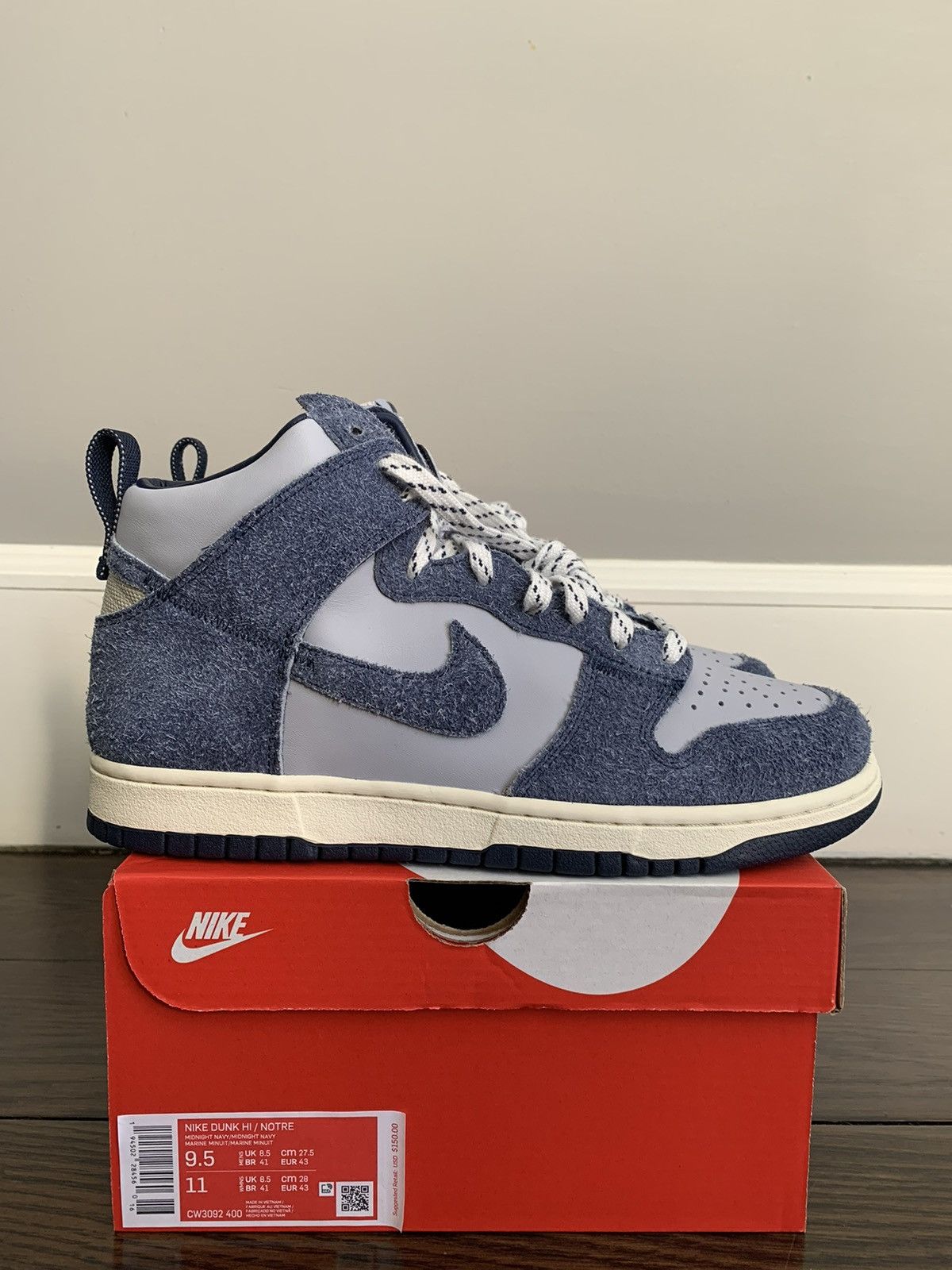 Nike x Notre Dunk High Midnight Navy CW3092-400