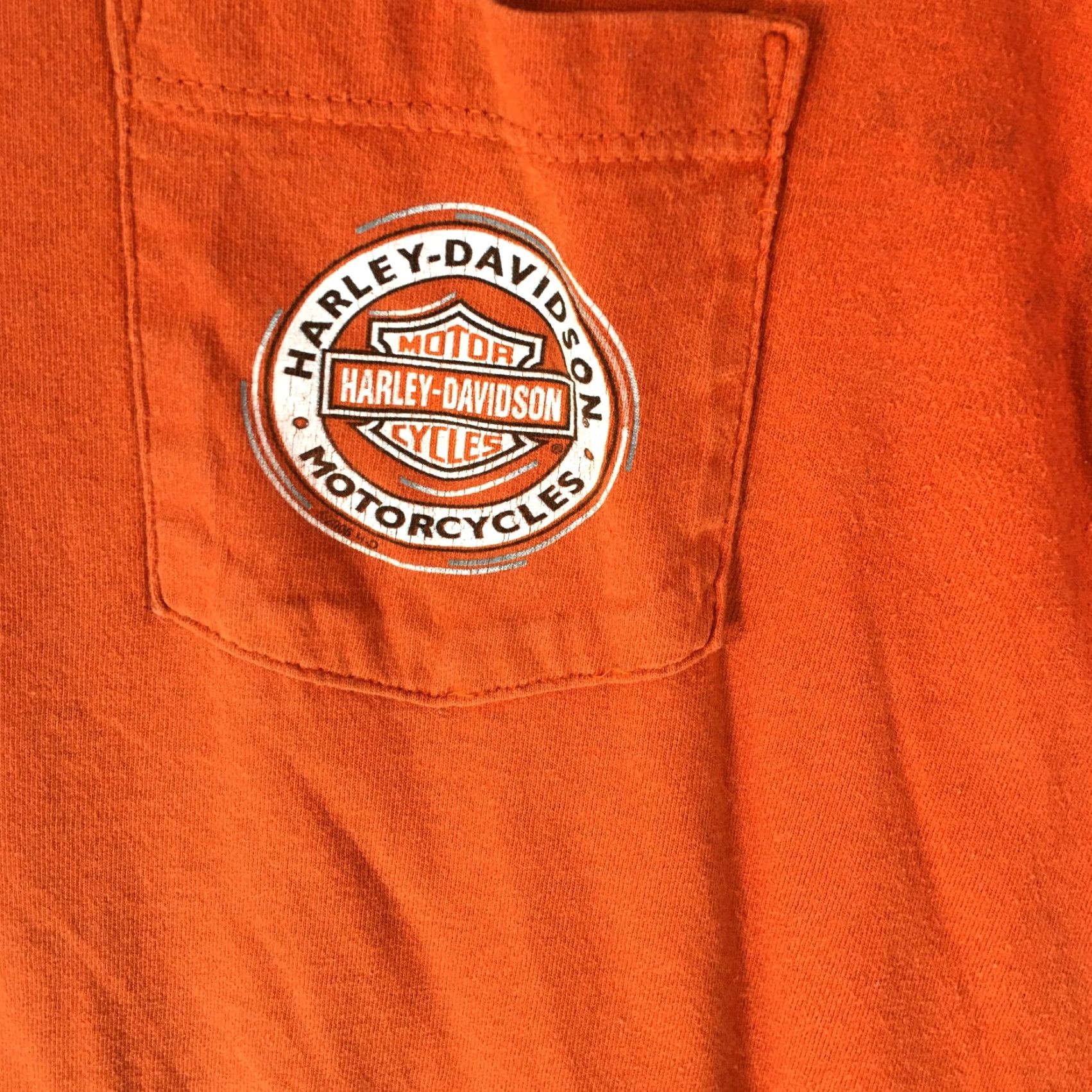 Harley Davidson VINTAGE Harley-Davidson T Shirt Men 2XL Short Sleeve Orange Crew Neck Graphic Logo 1980s Biker Mens Size US XXL / EU 58 / 5 - 3 Thumbnail