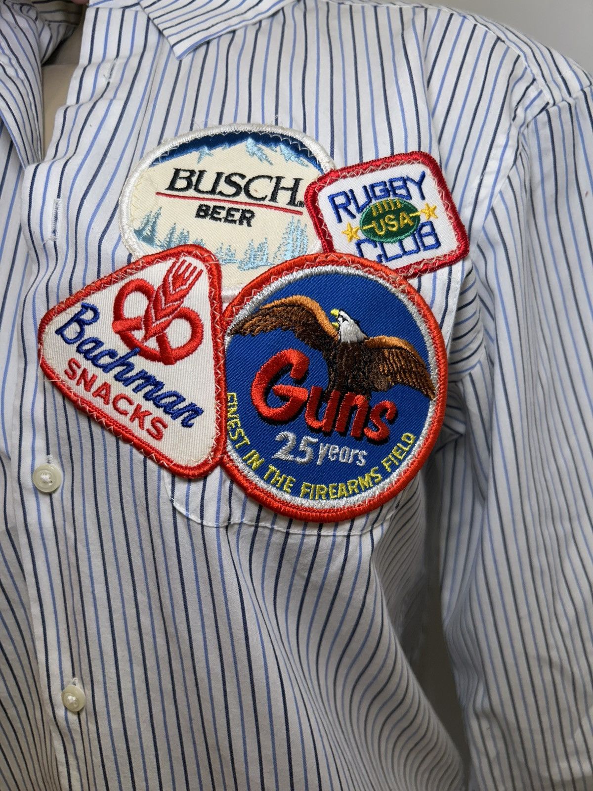 Vintage Unisex Vintage Scattered Patch WorkShirt Size US S / EU 44-46 / 1 - 1 Thumbnail