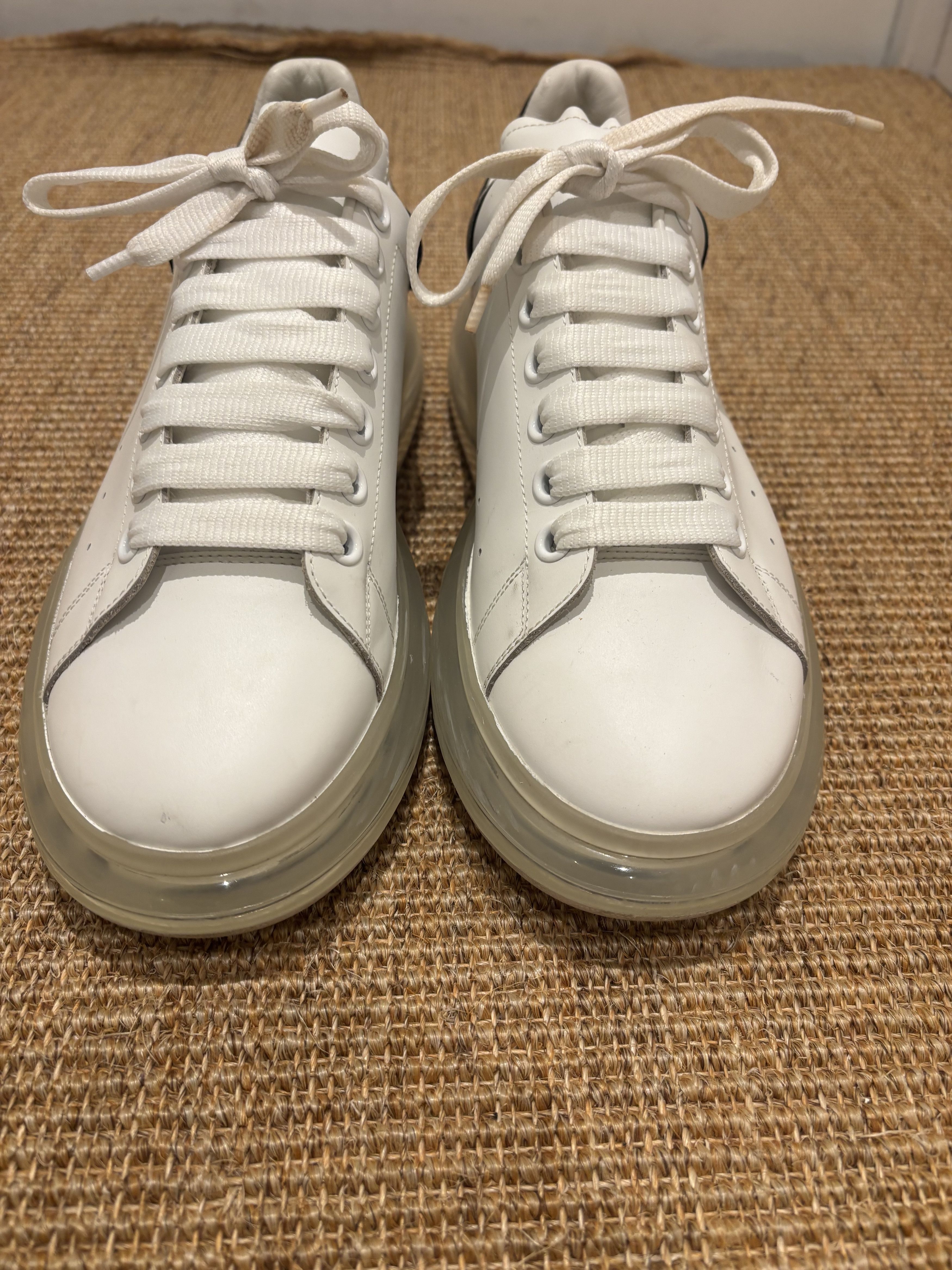 Alexander McQueen Basket de luxe Alexander McQueen oversize blanc et bleu Size US 10.5 / EU 43-44 - 10 Thumbnail