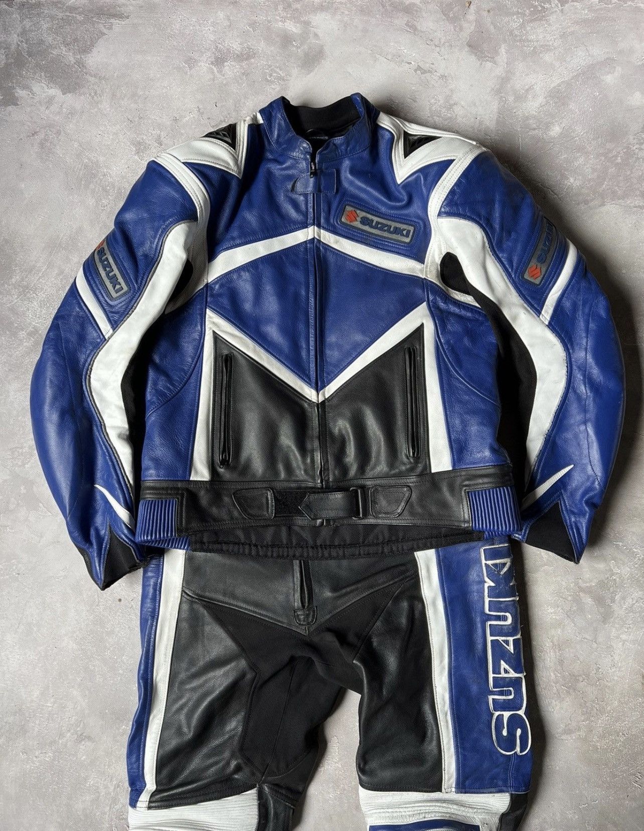 Other Vintage Suzuki Leather Moto Racing Set(jacket+pants) Size US XL / EU 56 / 4 - 2 Thumbnail