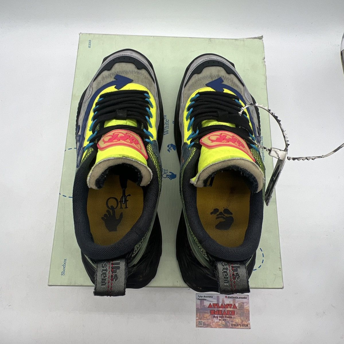 Off-White Off white odsy-1000 black purple Size US 8 / EU 41 - 7 Thumbnail
