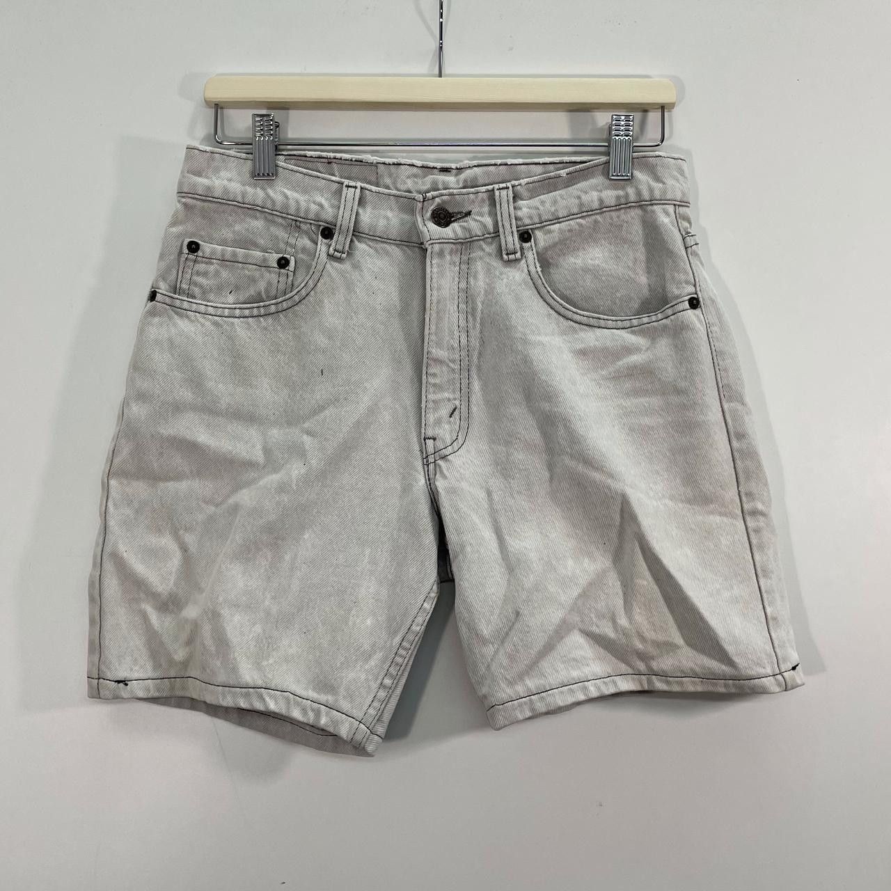 Levi's 90s White Levis Denim Shorts Size US 32 / EU 48 - 1 Thumbnail
