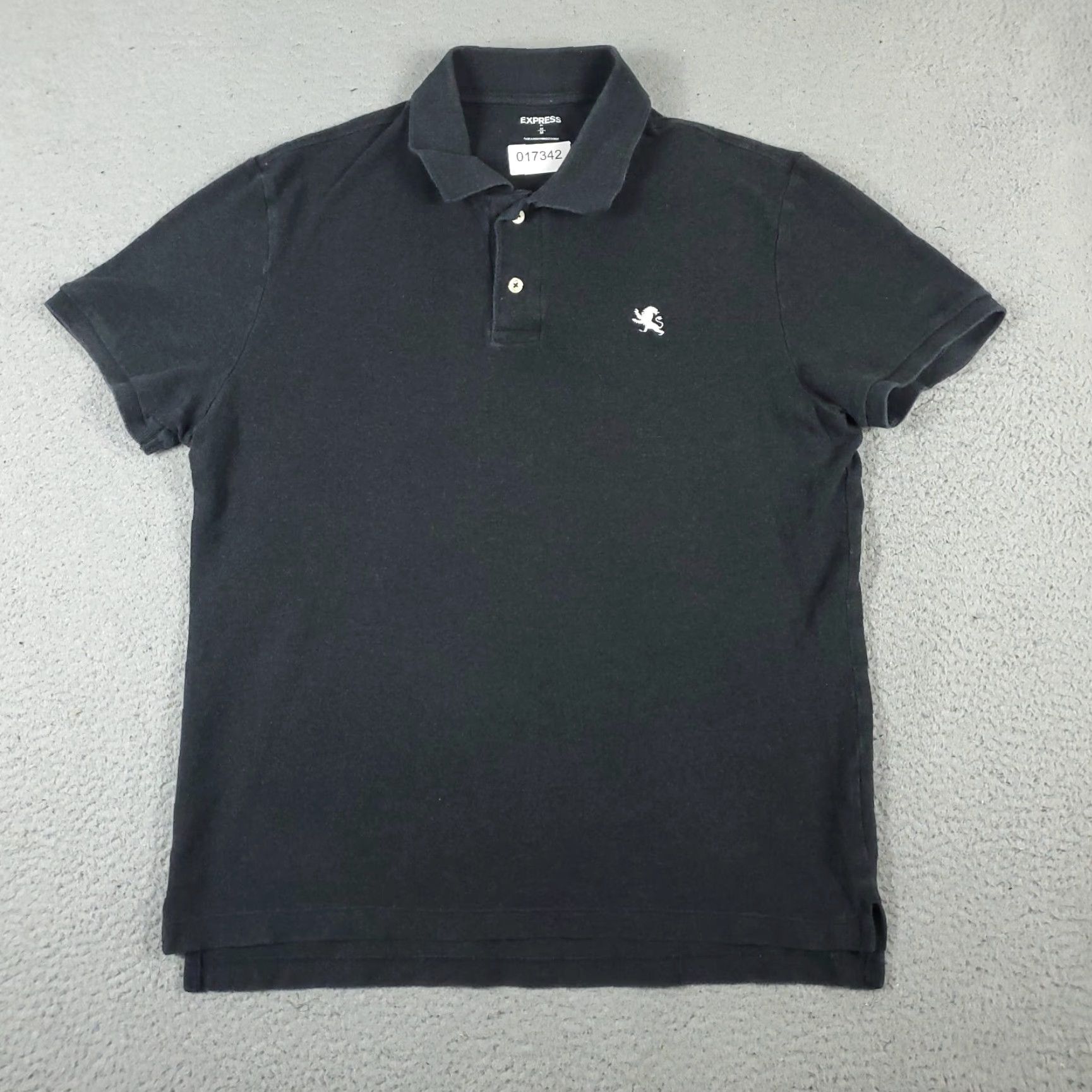 Express Express Polo Shirt Adult Medium Gray Short Sleeve Casual Mens Size US M / EU 48-50 / 2 - 3 Thumbnail