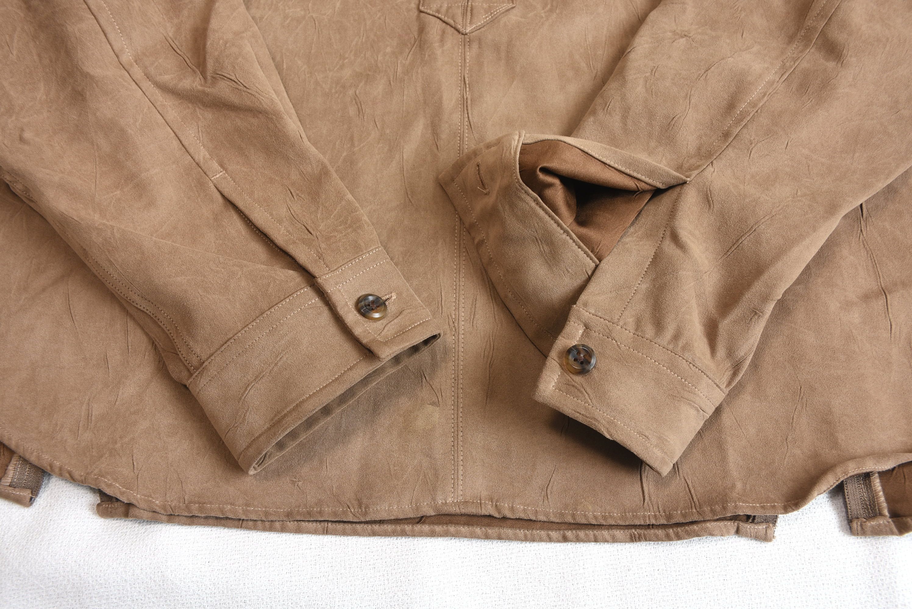 5351 POUR LES HOMMES NICOLE CLUB FOR MEN Lace-up faux suede shirt Size US M / EU 48-50 / 2 - 5 Thumbnail