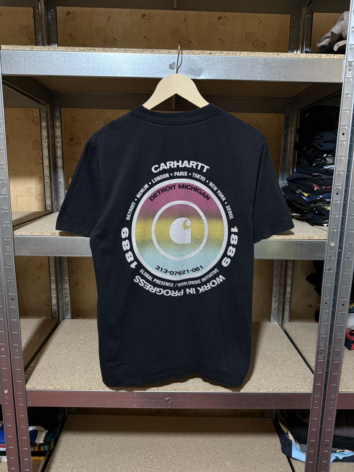 Carhartt × Carhartt Wip Rare Carhartt WIP Detroit Michigan Outdoor T-Shirt Y2K Hype Size US M / EU 48-50 / 2 - 1 Thumbnail
