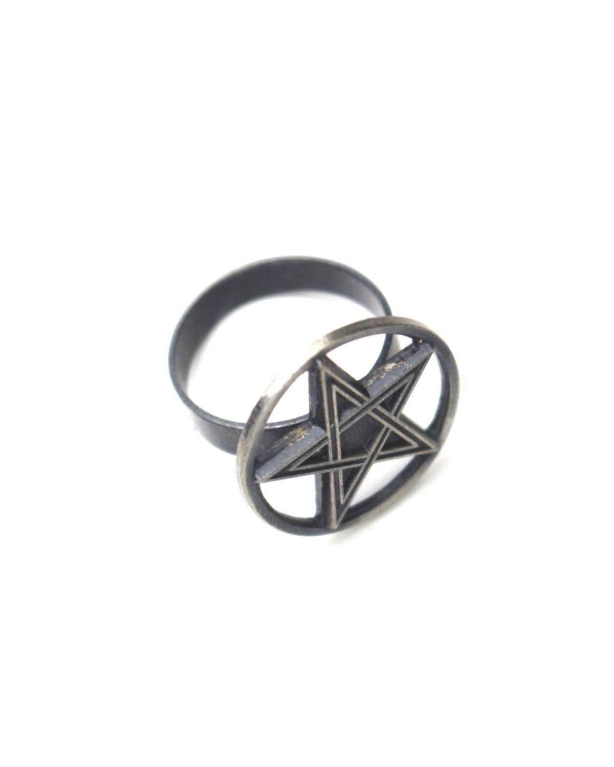 Hysteric Glamour 2000S JAPANESE MADE PENTAGRAM GOTHIC RING Size ONE SIZE - 4 Thumbnail