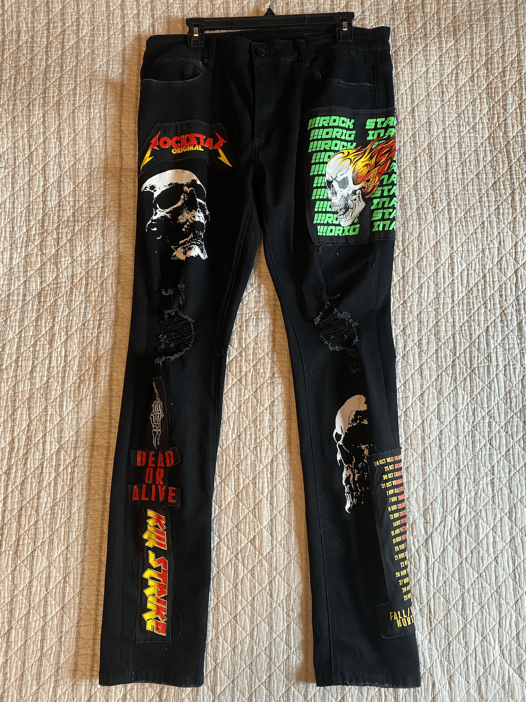 Other Rockstar Original CANNON PATCHWORK JEAN- BLACK - 36 / Black Size US 36 / EU 52 - 1 Thumbnail