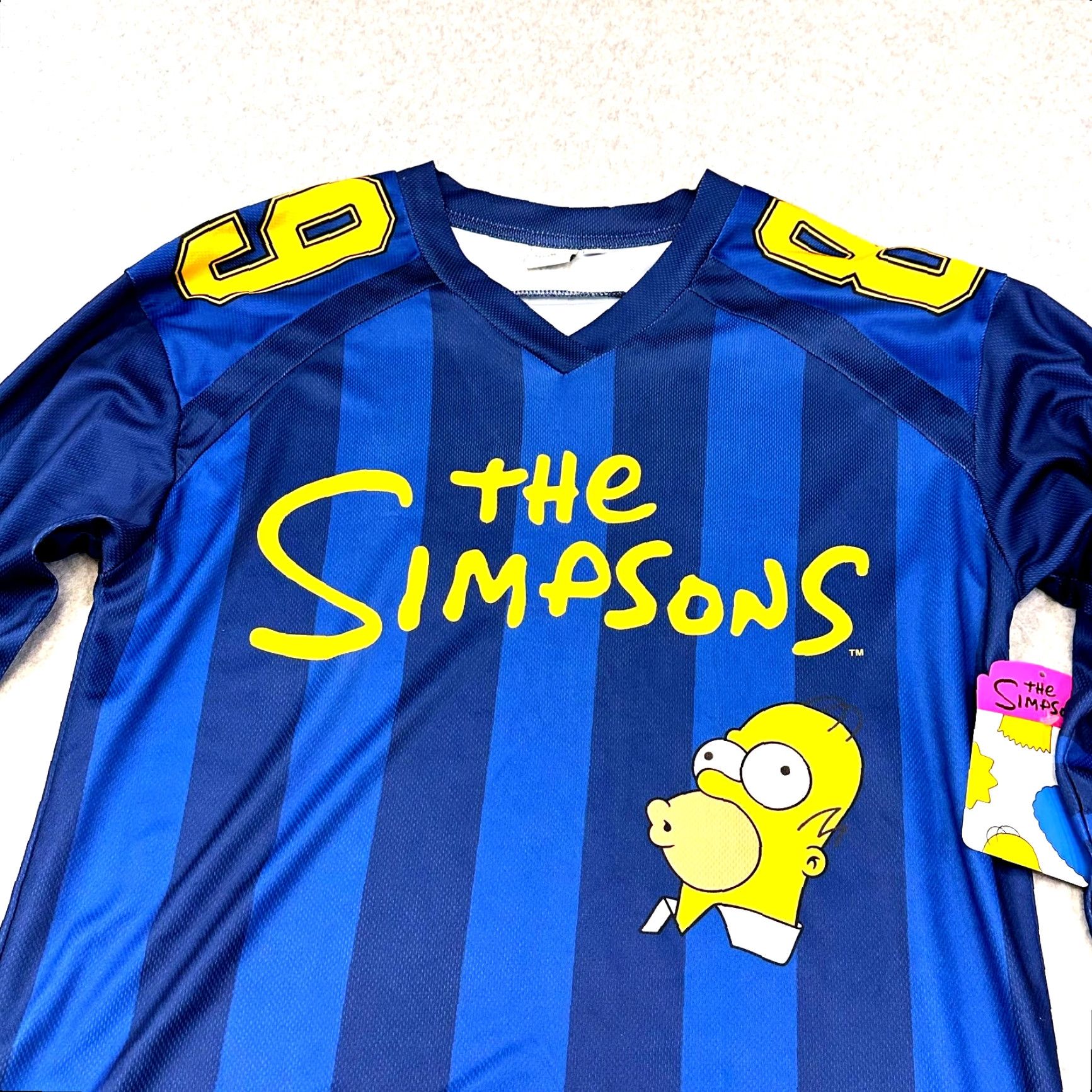 Vintage The Simpsons Hockey Jersey Adult XS Double-Sided AOP Bart Homer Marge NWT Size US XS / EU 42 / 0 - 3 Thumbnail