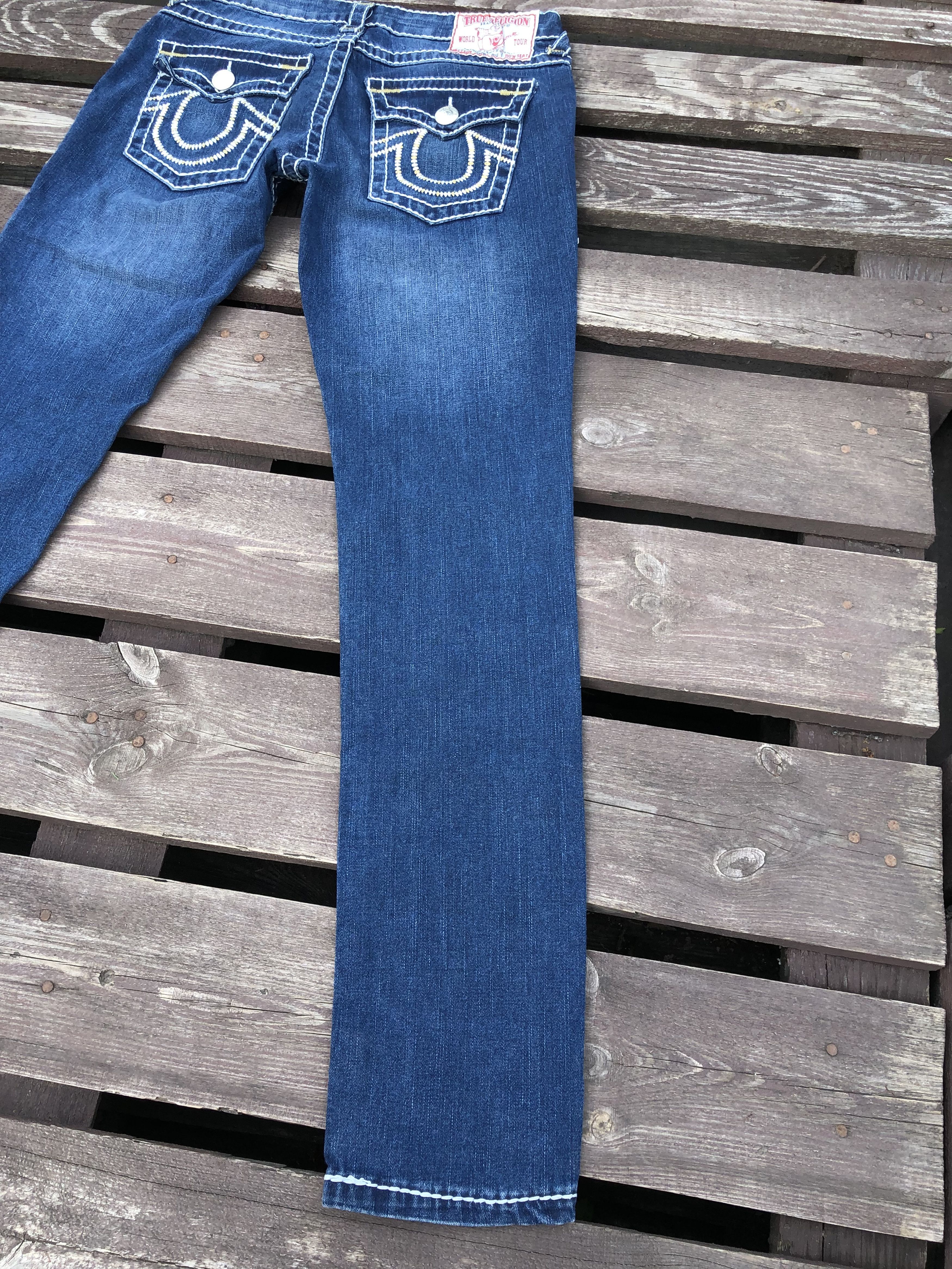 True Religion True Religion Y2K Vintage Johnny Big T Denim Jeans Size 29 Size 29" - 15 Thumbnail