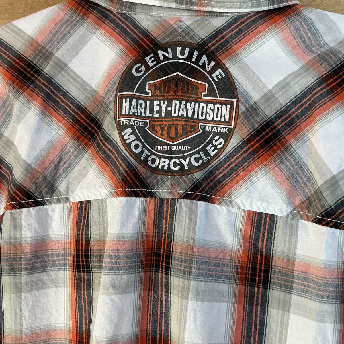 Harley Davidson Harley Davidson Plaid Shirt 2XL Button Up Back Logo Mens Size US XXL / EU 58 / 5 - 5 Thumbnail