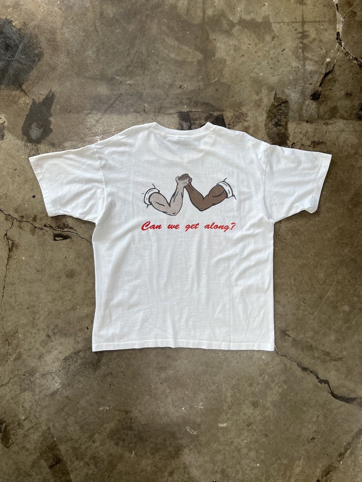 Vintage Vintage 90s Juneteenth Can We Get Along Social Justice XL Size US XL / EU 56 / 4 - 5 Thumbnail