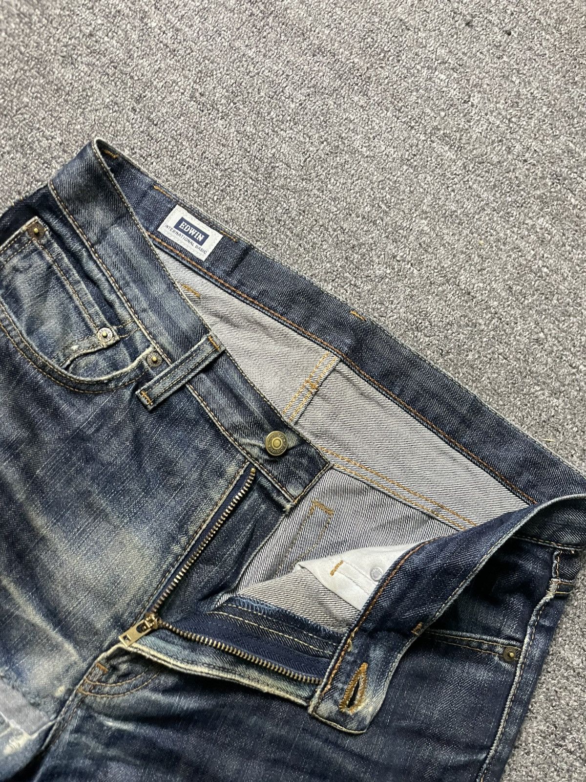 Edwin × Japanese Brand × Vintage Vintage EDWIN Men’s Straight Jeans (91) Size US 35 - 10 Thumbnail