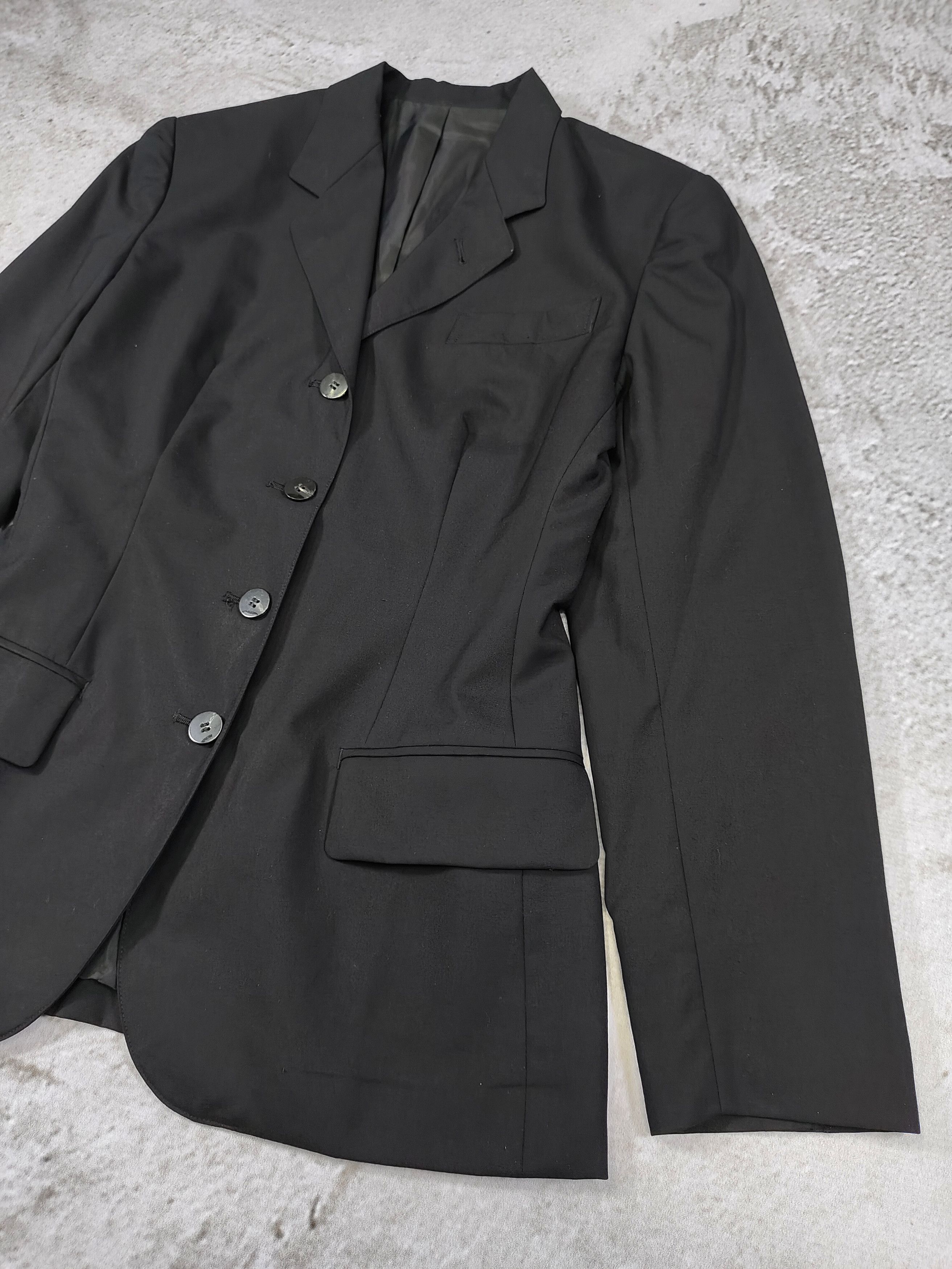 Jean Paul Gaultier 90s Gaultier Junior- Structured Tailored Minimal Wool Blazer Size M / US 6-8 / IT 42-44 - 6 Thumbnail