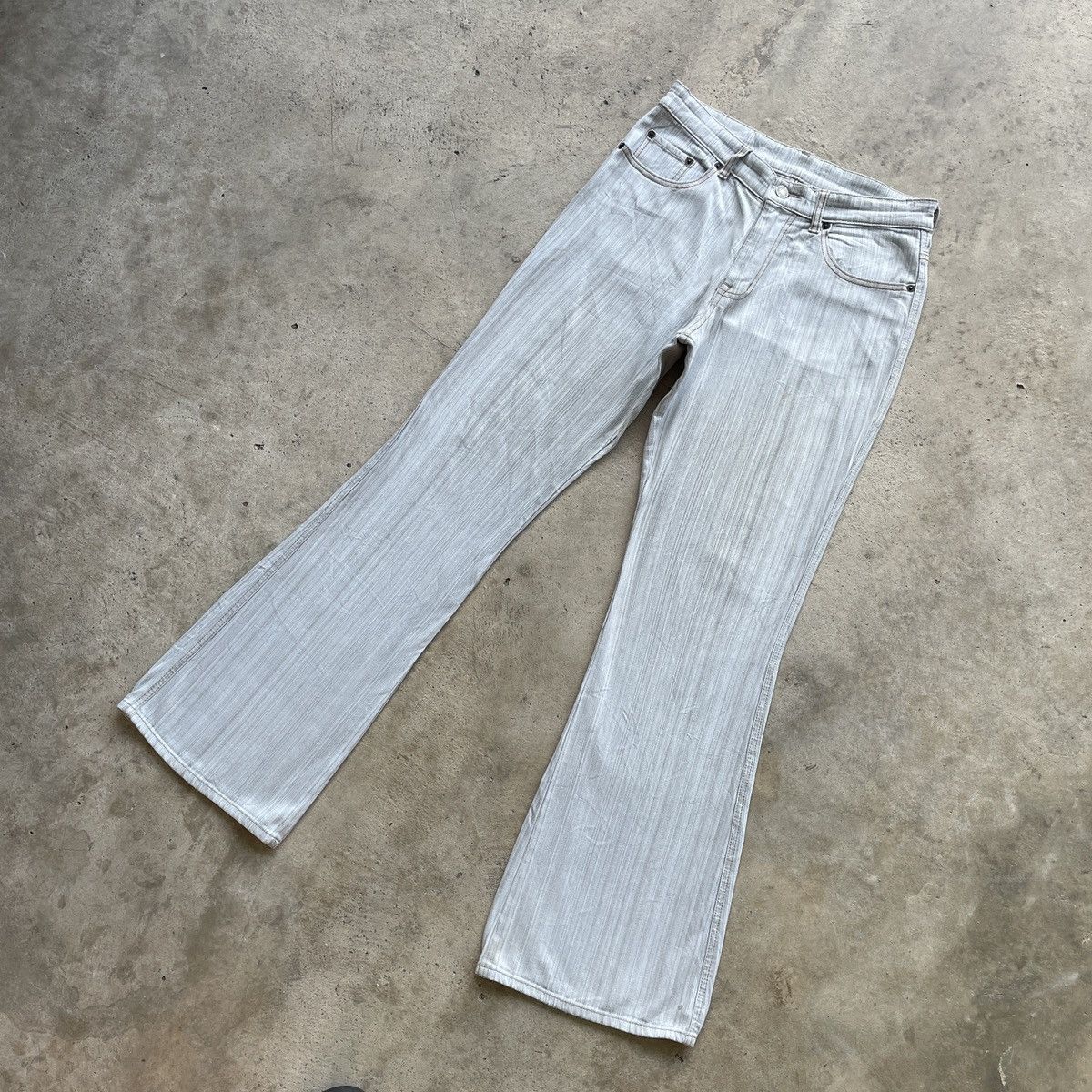 Japanese Brand Vintage Lemiore Jeans FLARE Faded Pants BOOTCUT W28x30.5 Size US 28 / EU 44 - 2 Thumbnail