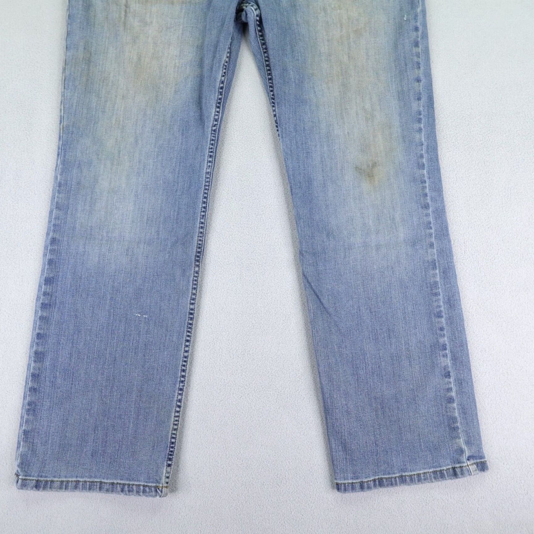 Carhartt Carhartt Jeans Mens 38x30 Blue Denim Relaxed Fit Rugged Flex Faded Work Pants Size US 37 - 4 Thumbnail