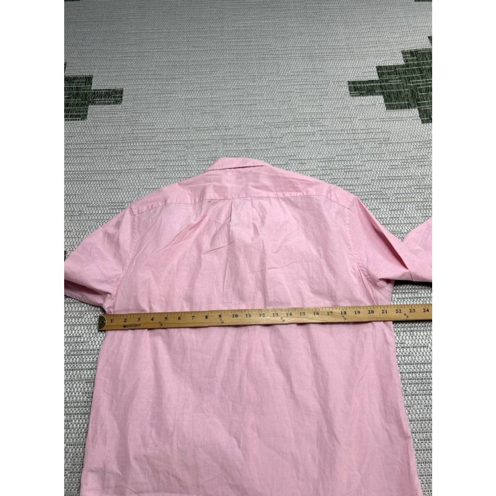 J.Crew J.CREW Shirt Mens Large Pink Organic Cotton Slim Button-Down Dress Shirt Size US L / EU 52-54 / 3 - 4 Thumbnail