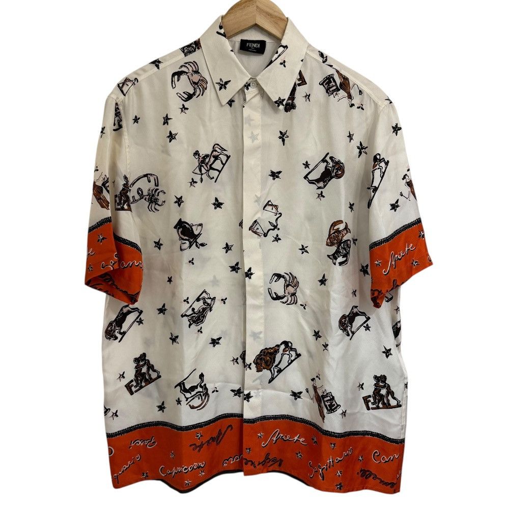 Fendi Fendi Silk Shirt Others Tops FS0795 AO6X DUTY FREE for USA