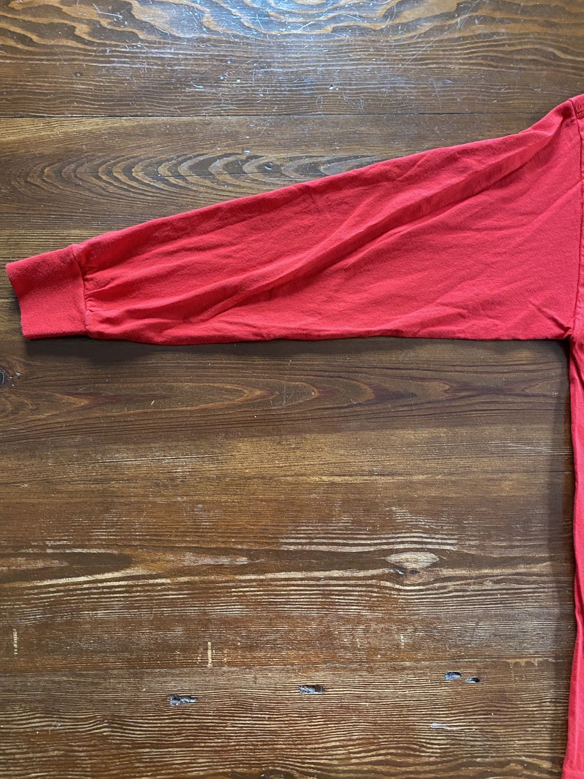 Sessions × Vintage Vintage ‘01 Y2K Sessions Spellout Red Long Sleeve Tee Shirt Size US L / EU 52-54 / 3 - 15 Thumbnail