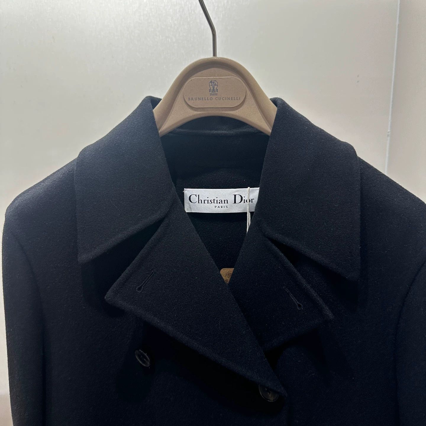 Christian Dior Monsieur Christian Dior apr184 Cashmere Black Classic Coat 40 Size M / US 6-8 / IT 42-44 - 3 Thumbnail