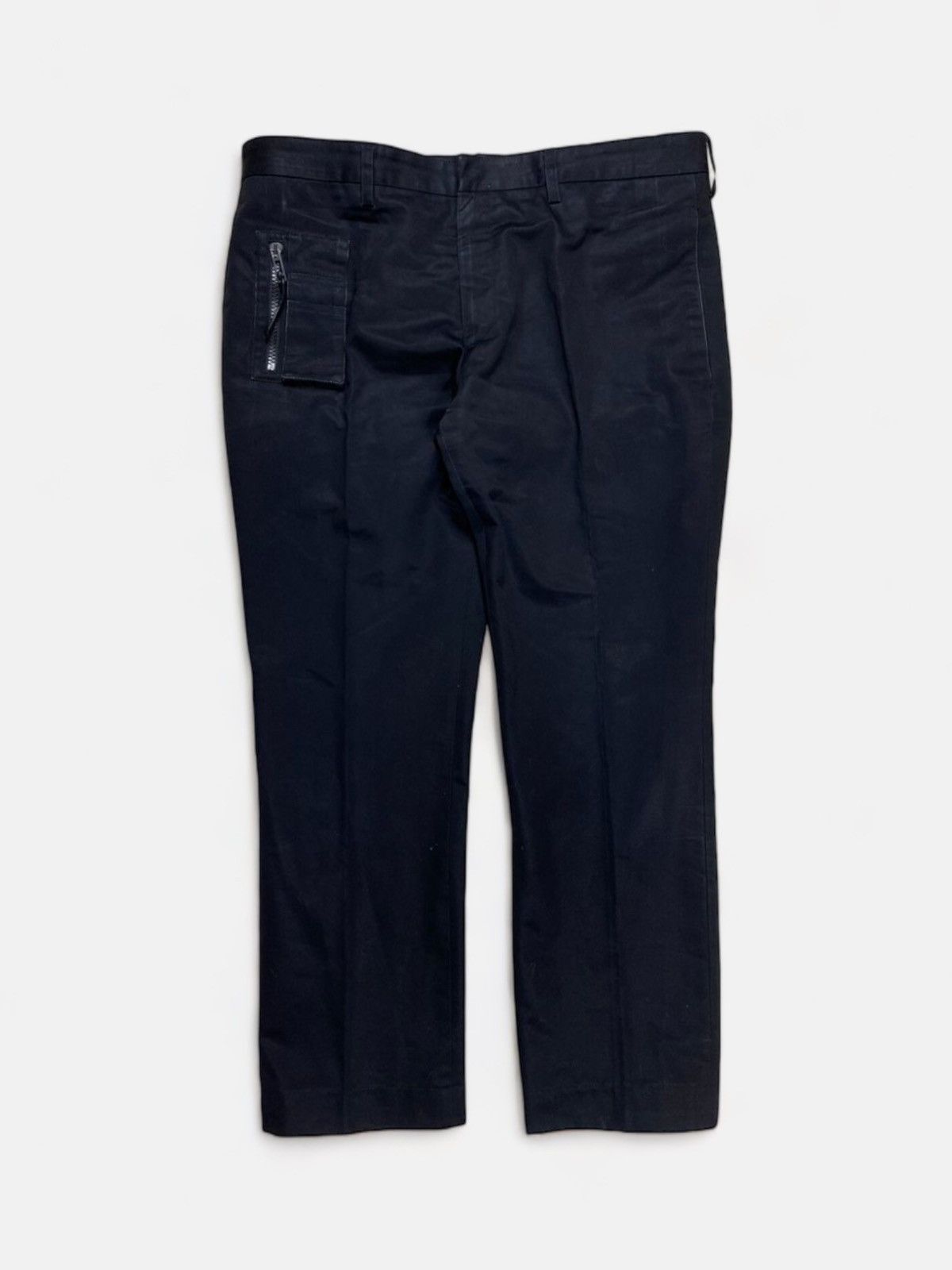 image of Dior Homme - Ss04 Strip Cargo Pocket Pants in Black, Men's (Size 32)