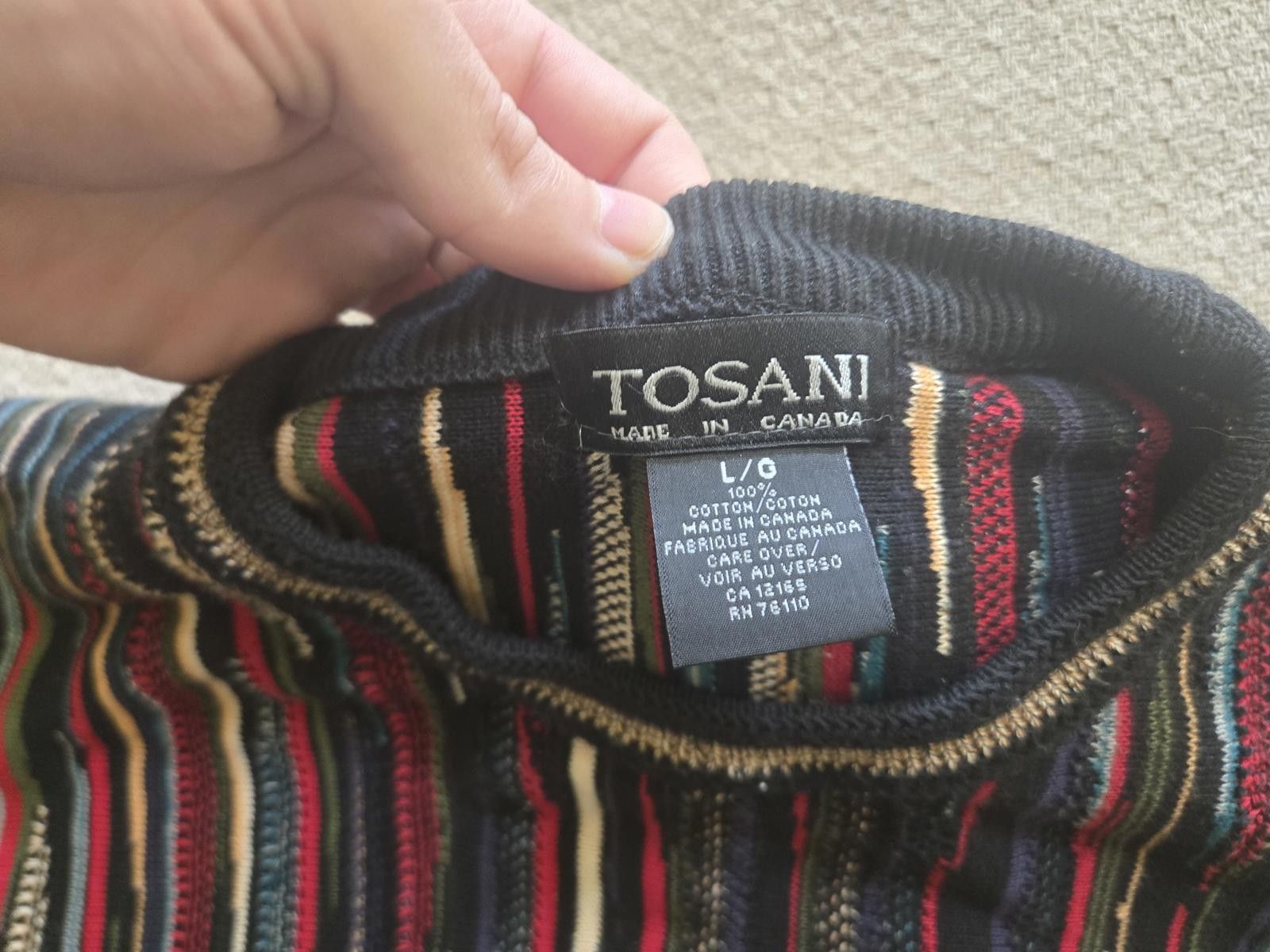 Other Tosani Sweater L | Striped Style Textured Knit Size US L / EU 52-54 / 3 - 2 Thumbnail
