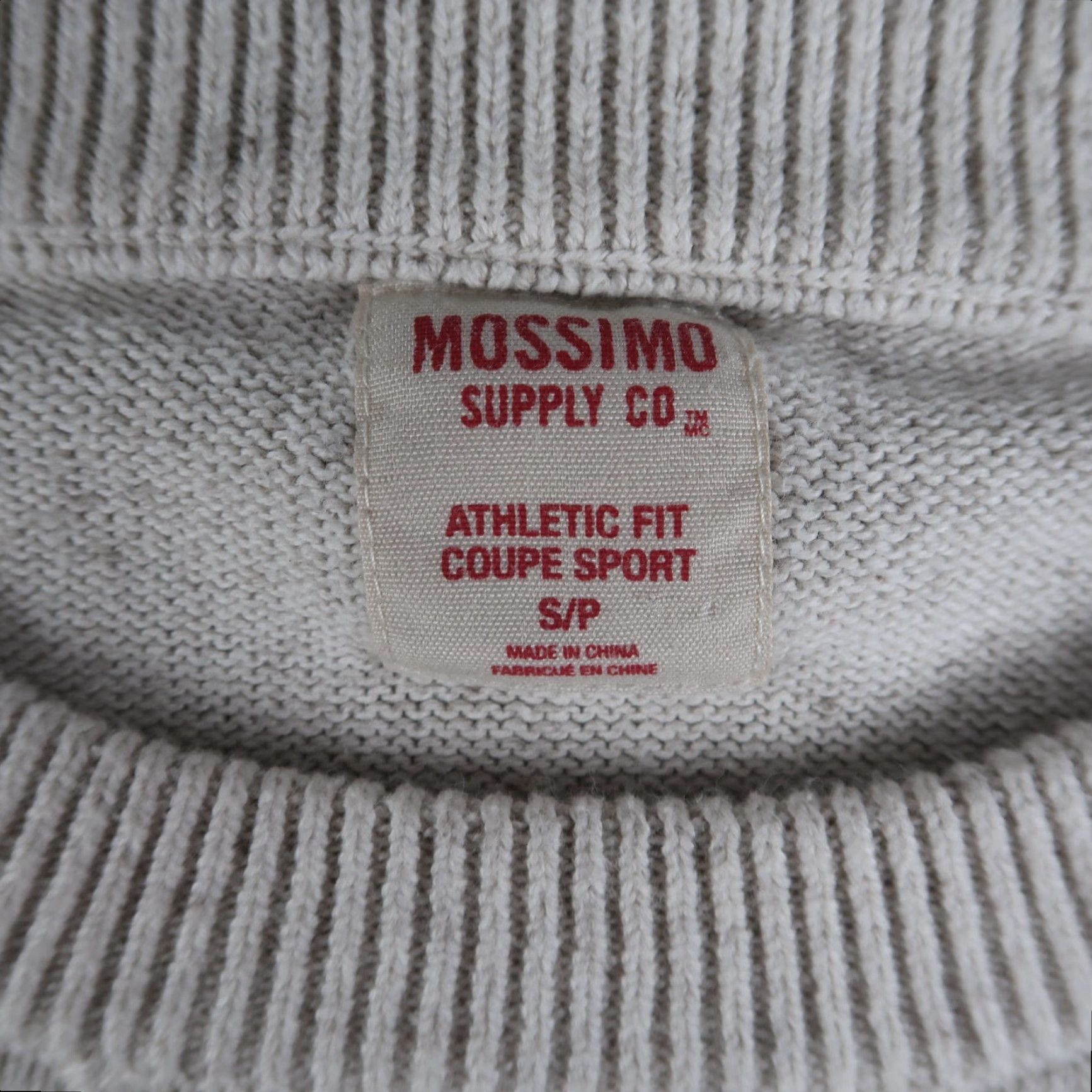 Mossimo Mossimo Supply Co Athletic Fit Unisex S/P Sweater Oatmeal Knit Size US S / EU 44-46 / 1 - 4 Thumbnail