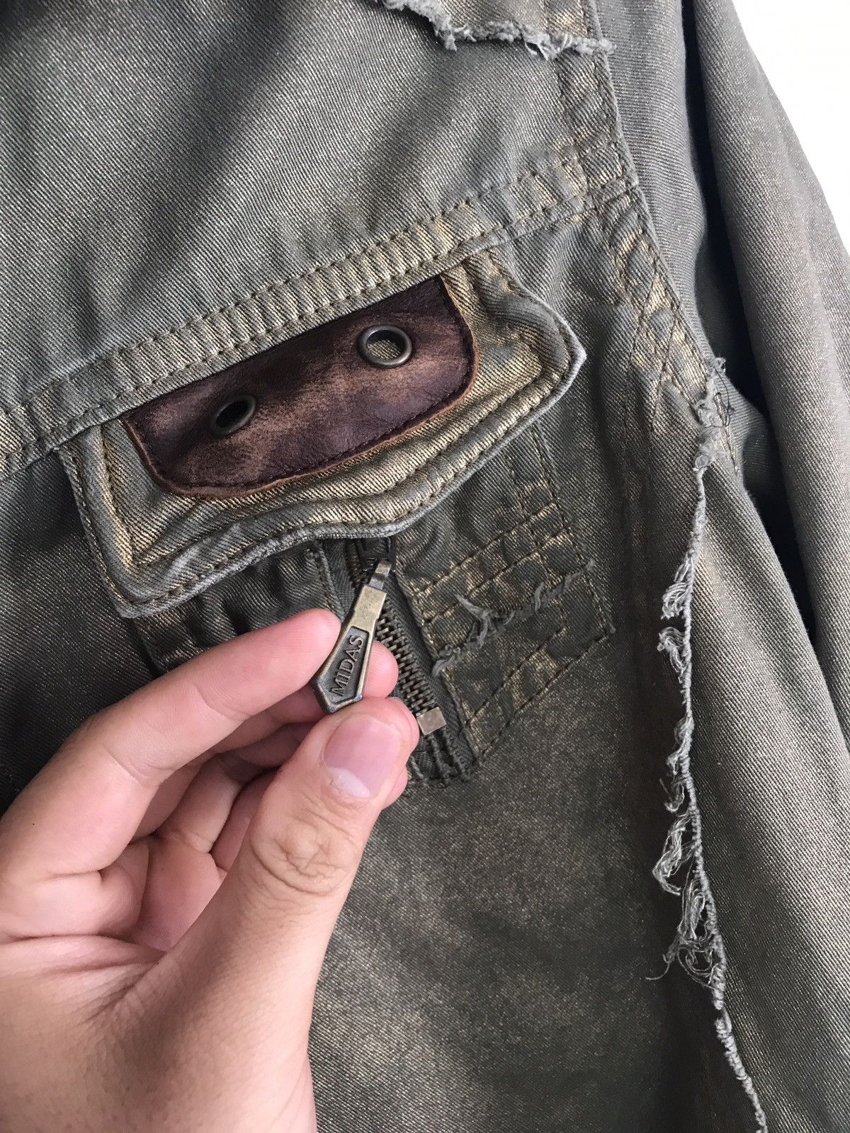 If Six Was Nine × Japanese Brand × Le Grande Bleu (L.G.B.) Midas Distressed Button Up Shirt Punk Seditionaries Size US S / EU 44-46 / 1 - 9 Thumbnail