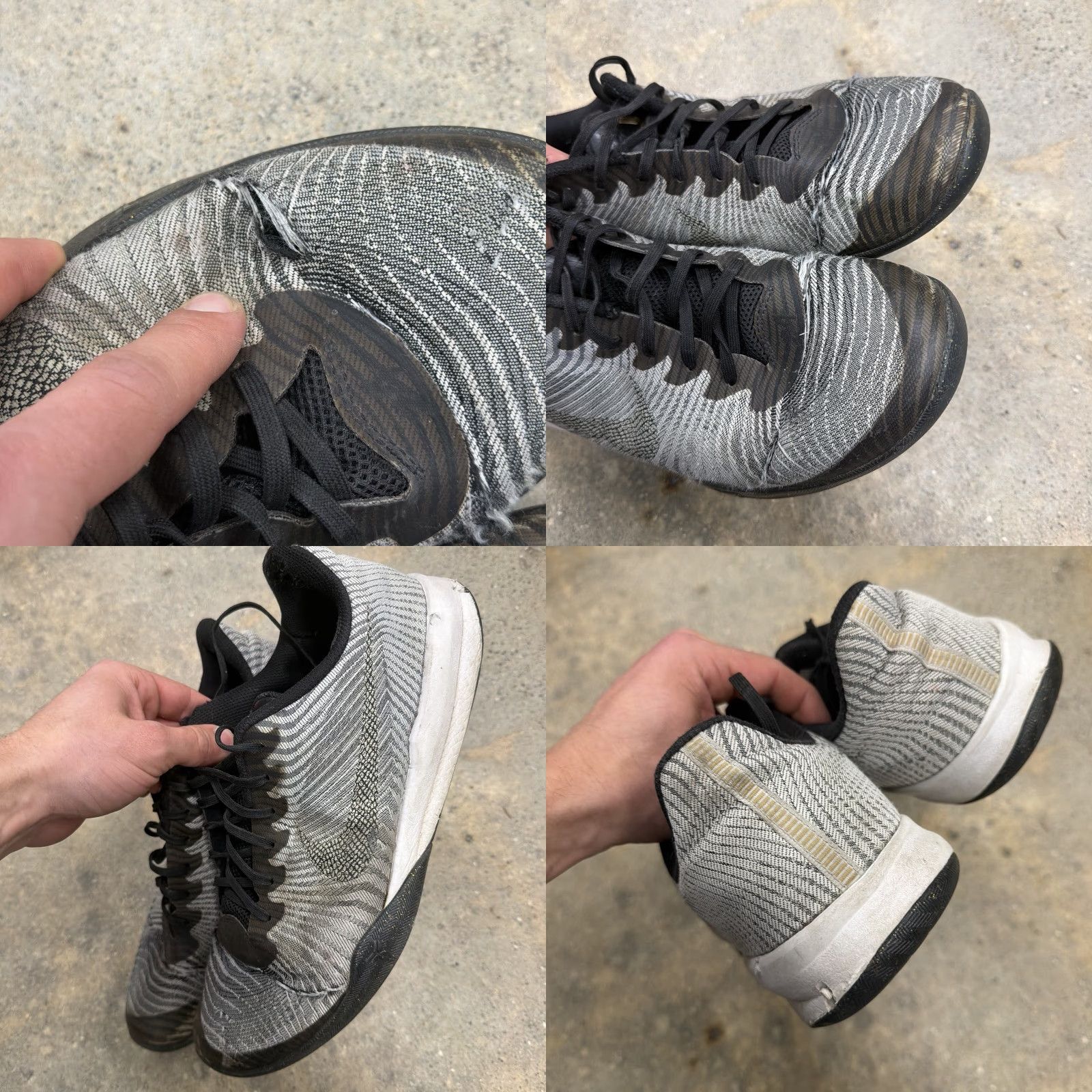 Nike Nike Kobe Mentality 2 Grey Pure Platinum Sneaker Men 10.5 818952-005 Size US 10 / EU 43 - 8 Thumbnail