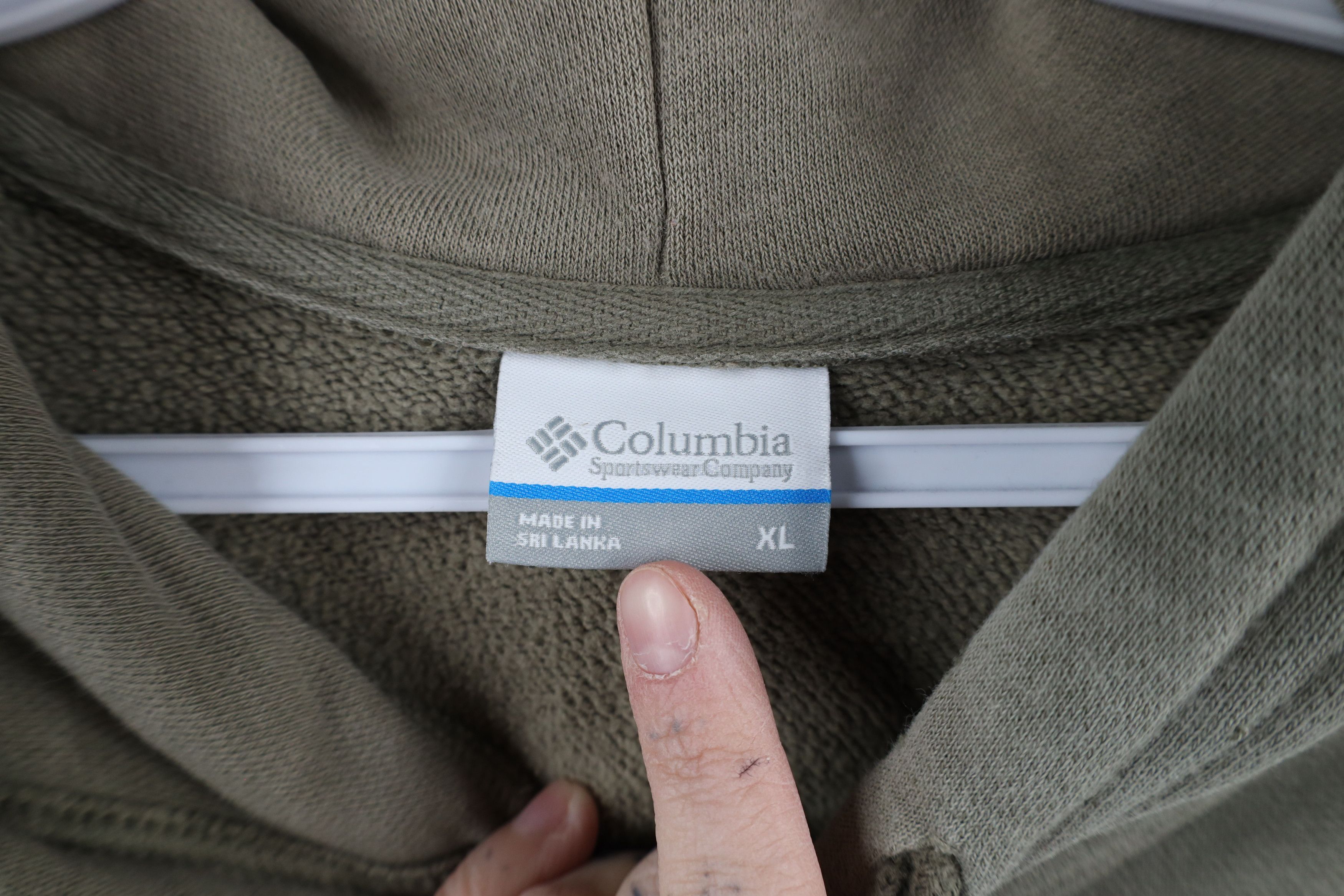 Columbia × Vintage Vintage Y2K Columbia PFG Spell Out Hoodie Sweatshirt Green Size US XL / EU 56 / 4 - 10 Thumbnail