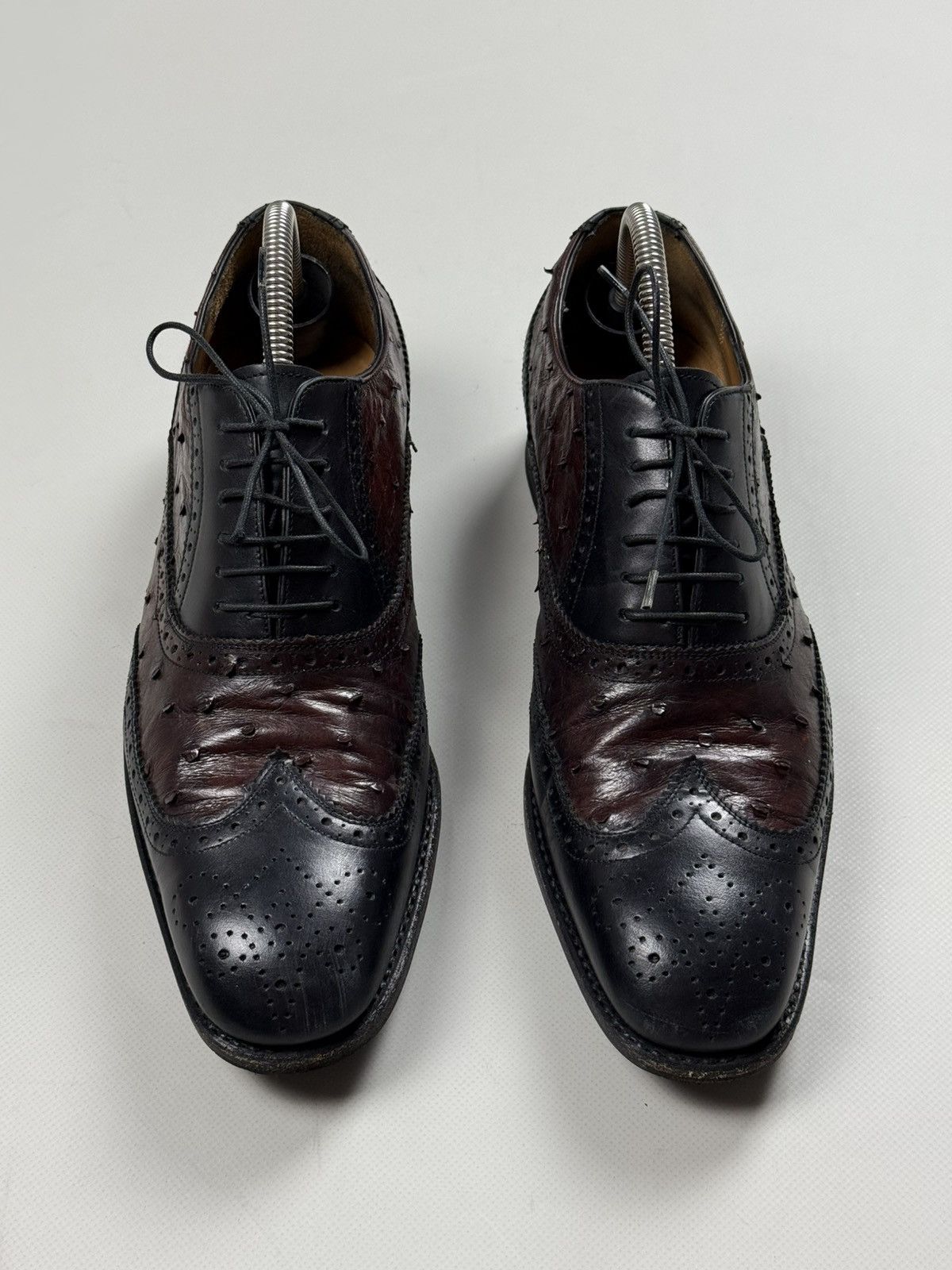 Salvatore Ferragamo Salvatore Ferragamo Ostrich Leather Oxford Dress Shoes Boots Size US 7.5 / EU 40-41 - 9 Thumbnail