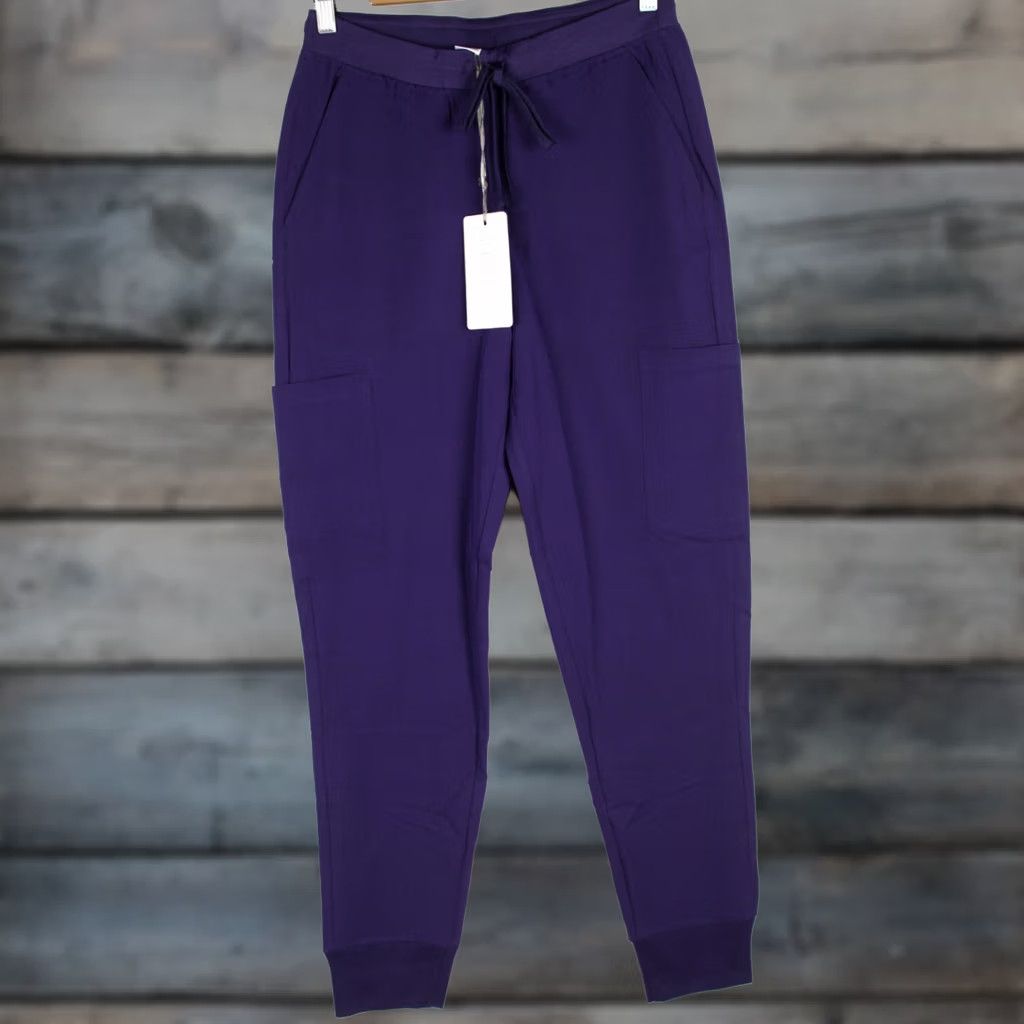 Vintage VINTAGE Mandala Men's Jogger Pants Scrub Bottoms XS Regular Eggplant Purple Size US 27 - 1 Thumbnail