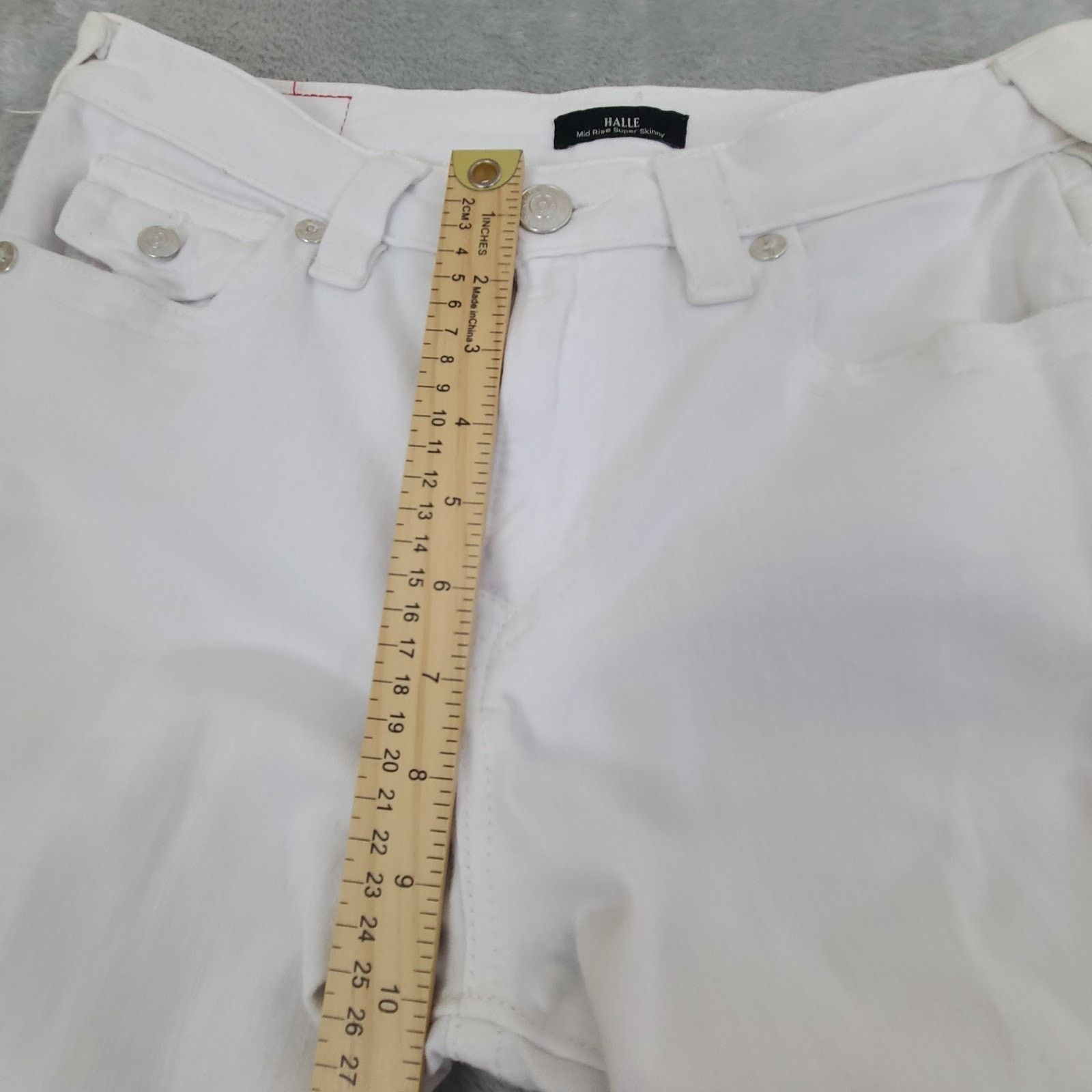 True Religion True Religion Jeans Women's 30 HALLE Mid Rise Skinny White Size 30" / US 8 / IT 44 - 5 Thumbnail