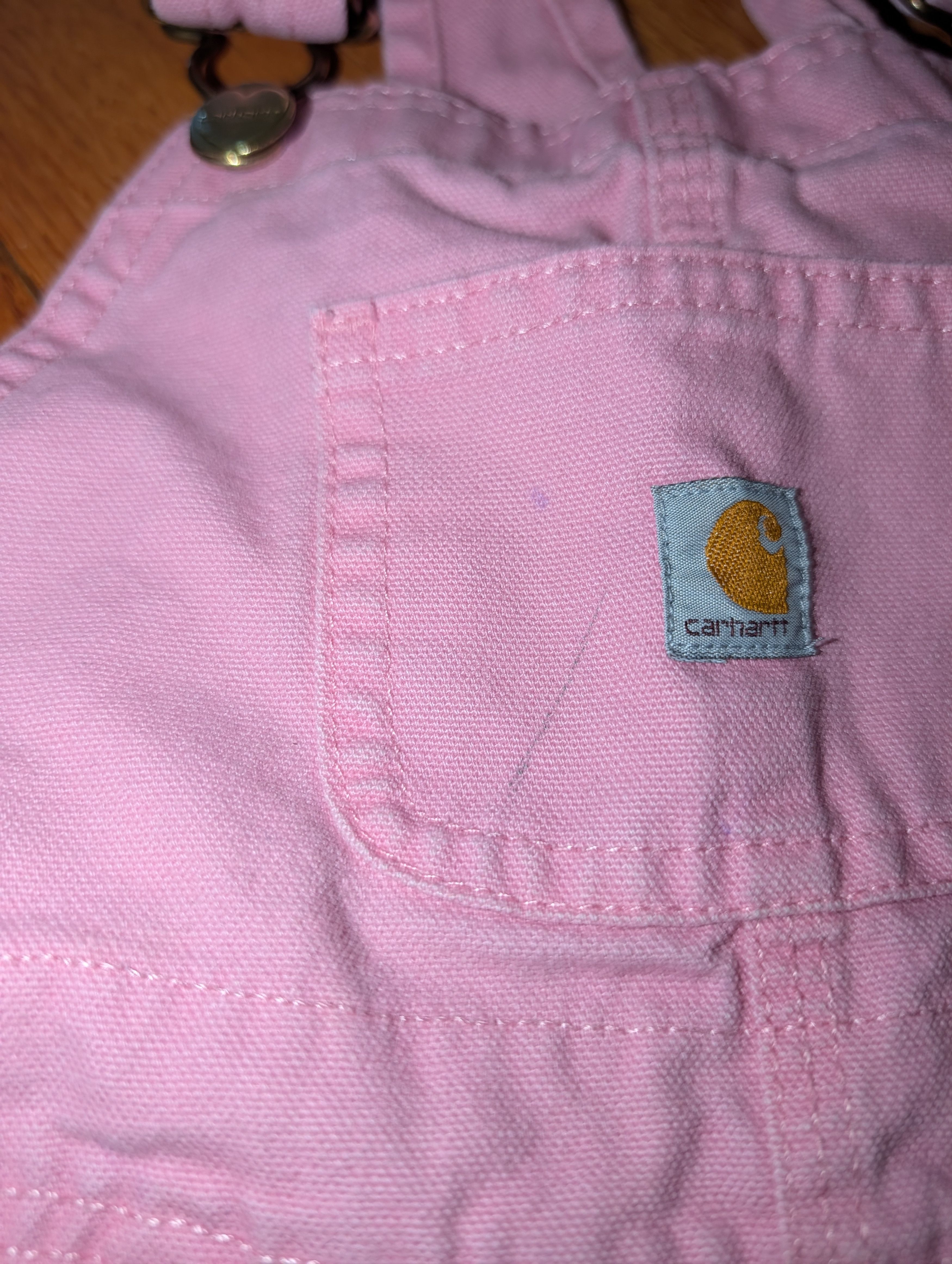 Carhartt Carhartt Toddler Canvas Overalls 3T Duck Canvas Heart Button Size 24" / US 00 / IT 34 - 2 Thumbnail