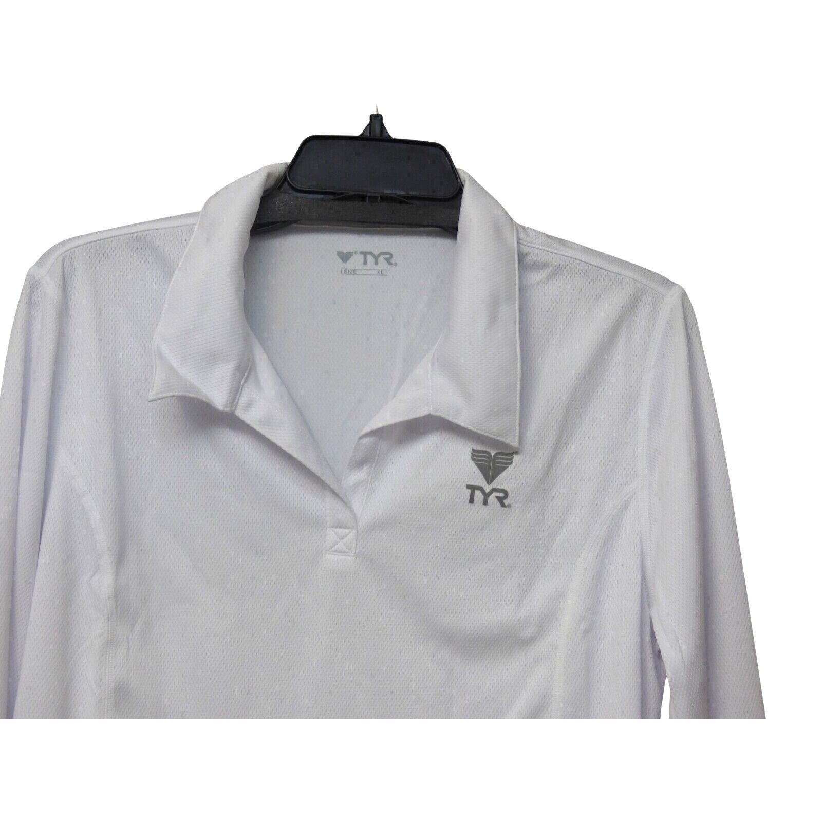 Other TYR Women’s Long Sleveed Polo, White, XL Size XL / US 12-14 / IT 48-50 - 6 Thumbnail