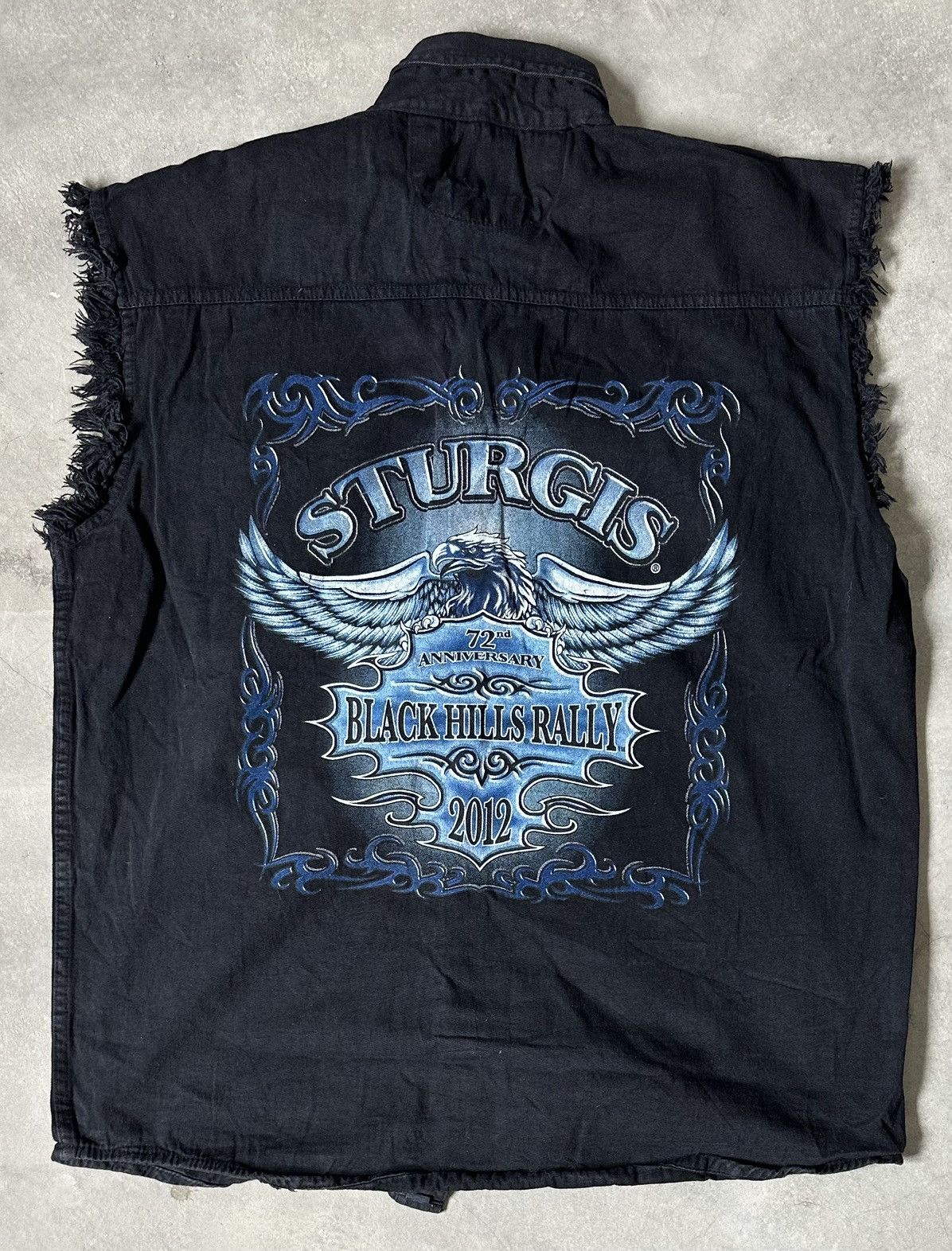 Vintage VINTAGE BIKERS DESIGN STURGIS RALLY SLEEVELESS SHIRT Size US XL / EU 56 / 4 - 1 Thumbnail