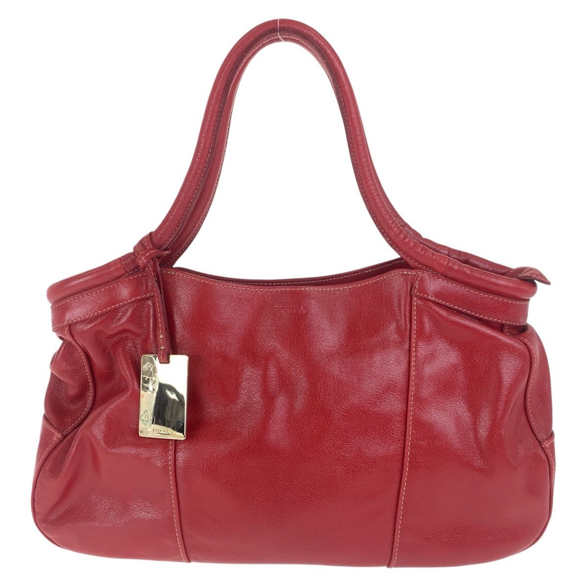 Furla Furla Leather 2Way Tote Bag 502486 Leather Shoulder Bag 502486 in Red, Women's