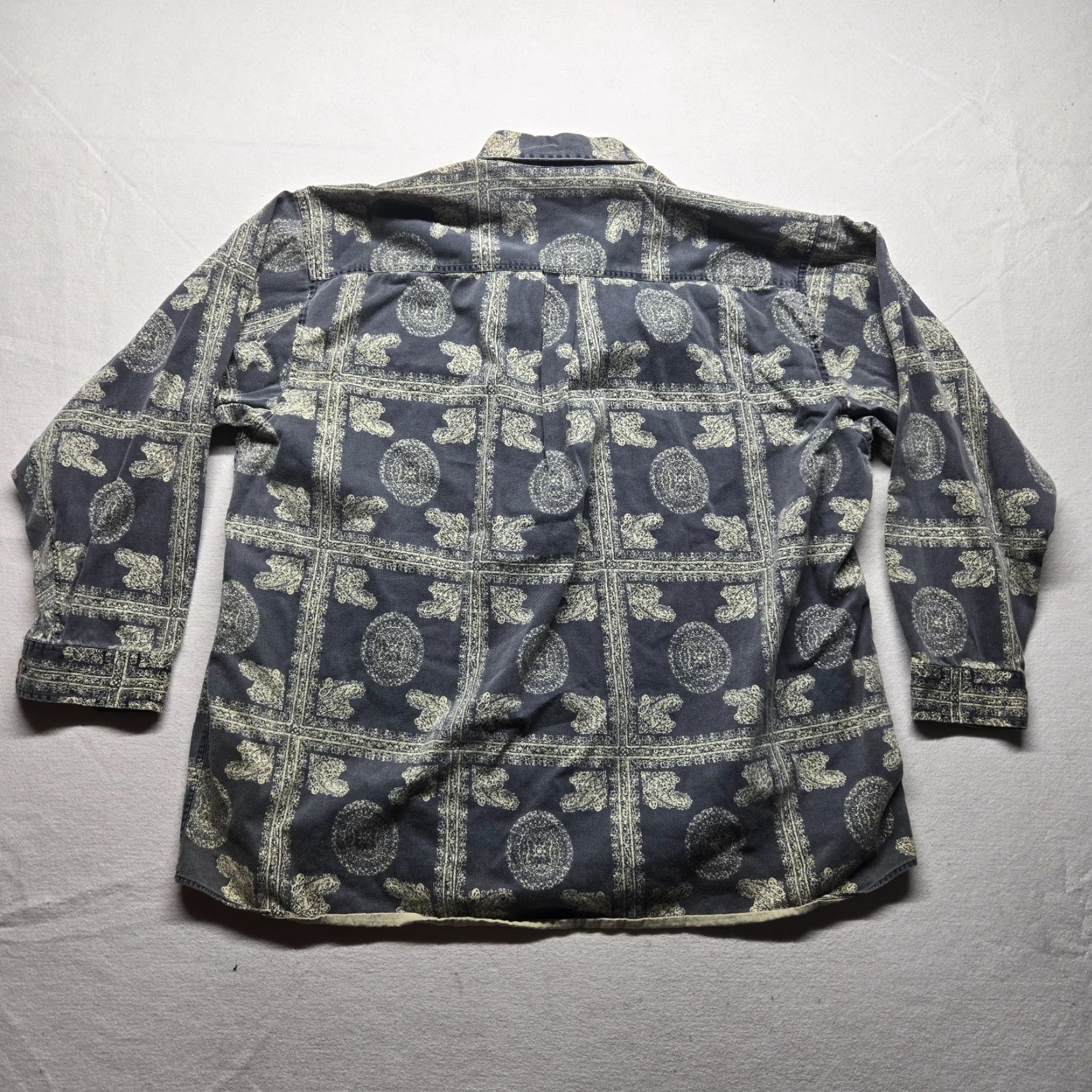 Van Heusen Van Heusen Button-Up Shirt Adult Men 2XLT Tall Long Sleeve Check Multicolor Casual Size US XXL / EU 58 / 5 - 7 Thumbnail