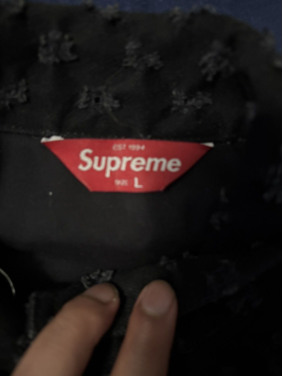 Supreme Supreme denim hole punch trucker jacket Size US L / EU 52-54 / 3 - 2 Thumbnail