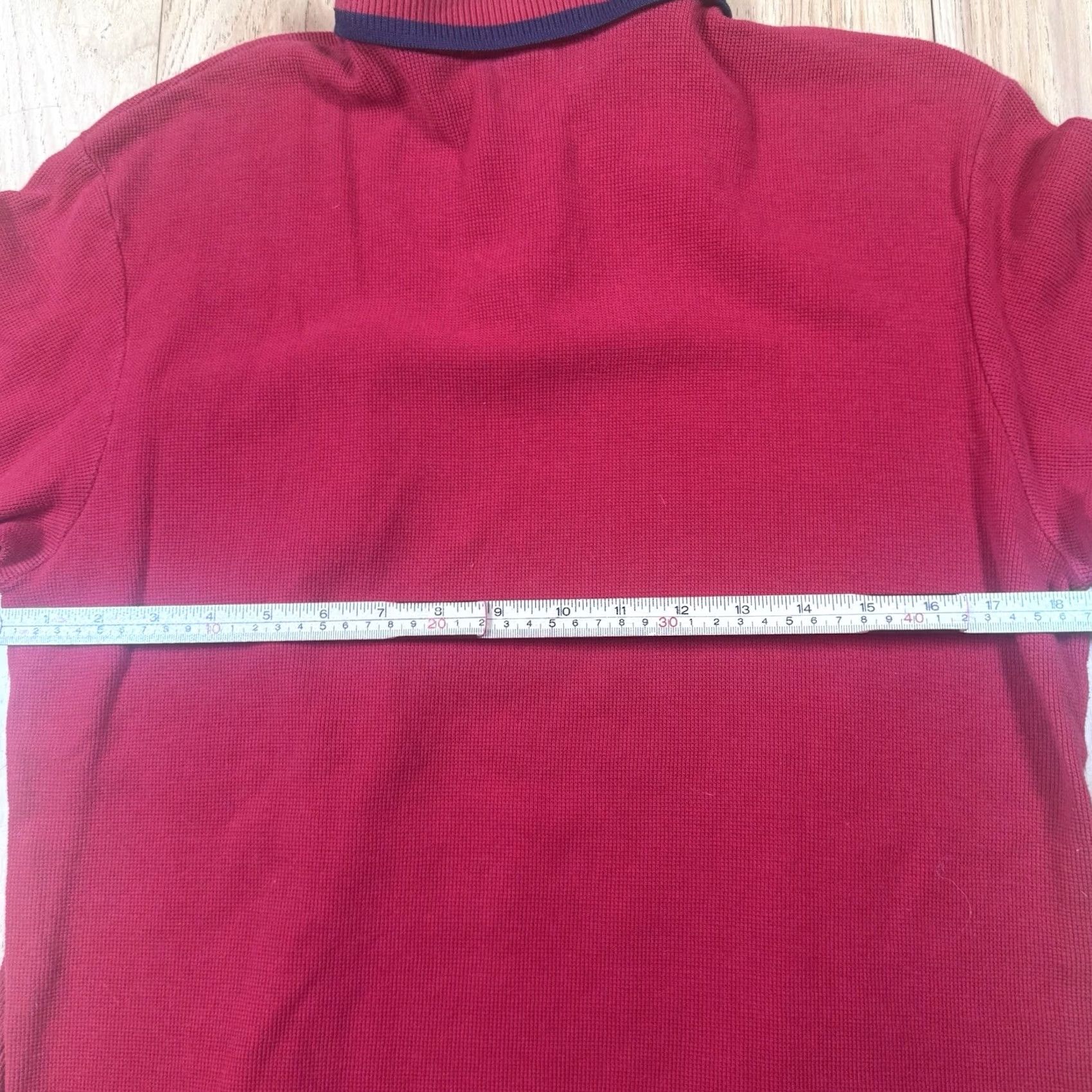 Ralph Lauren VINTAGE Ralph Lauren Polo Shirt Mens Medium Red Short Sleeve Sport Pocket Shirt Size US M / EU 48-50 / 2 - 6 Thumbnail