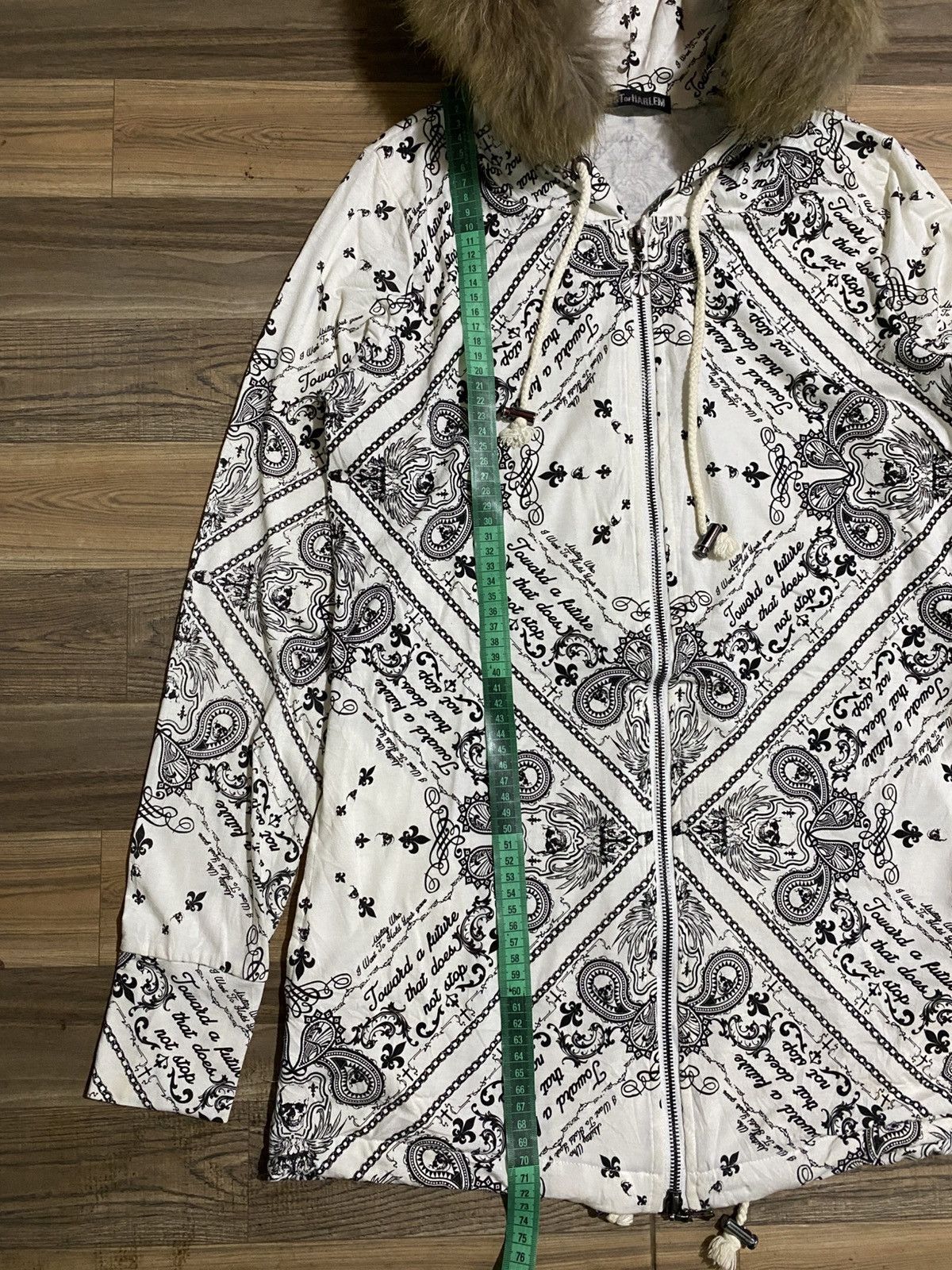 Japanese Brand JAPANESE BRAND GHOST OF HARLEM PAISLAY SKULL FUR HOODIES Size US M / EU 48-50 / 2 - 17 Thumbnail